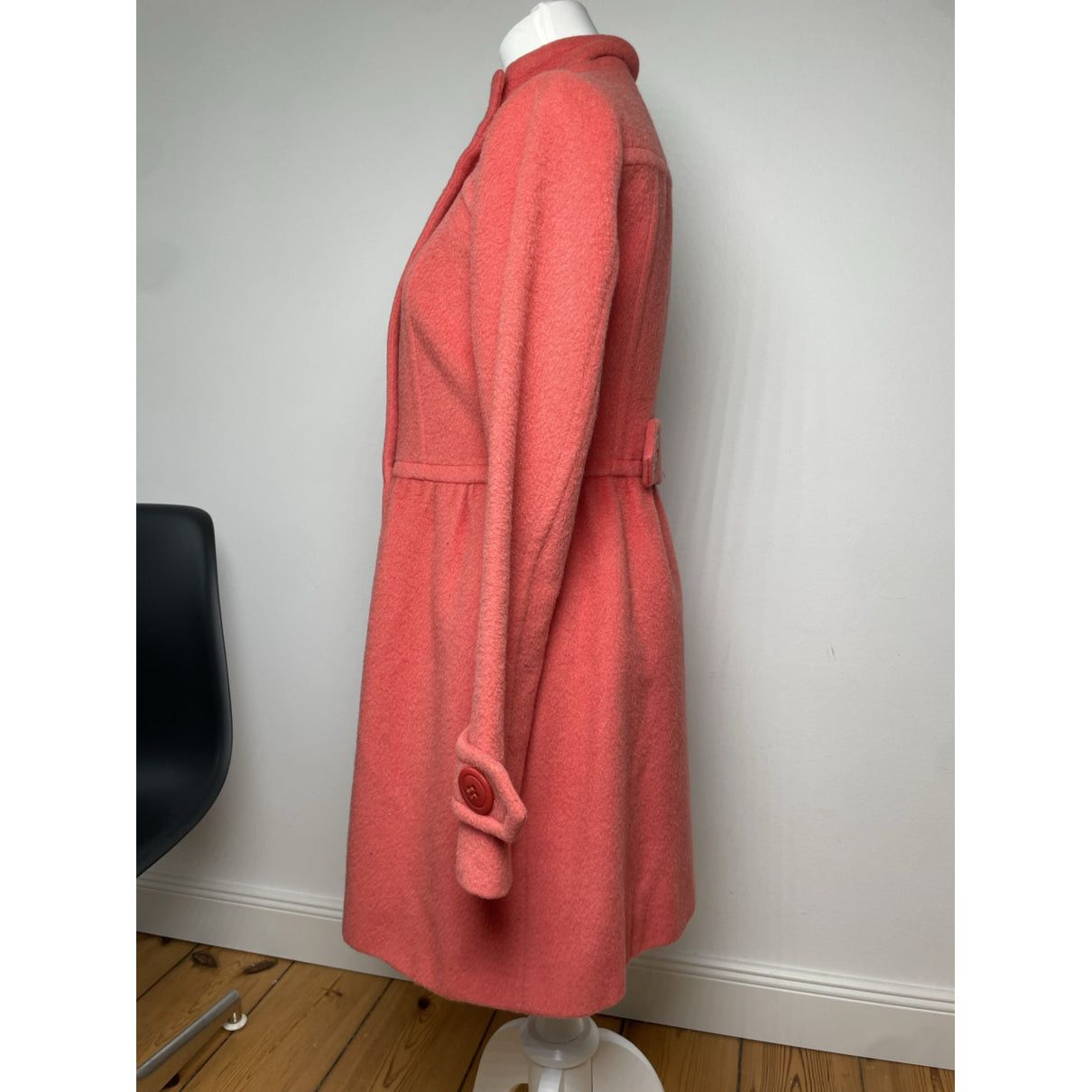 Burberry Westminster Red Wool Trench Coat Size M / US 6-8 / IT 42-44 - 3 Thumbnail
