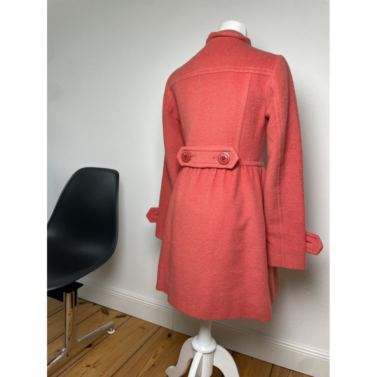 Burberry Westminster Red Wool Trench Coat Size M / US 6-8 / IT 42-44 - 4 Thumbnail