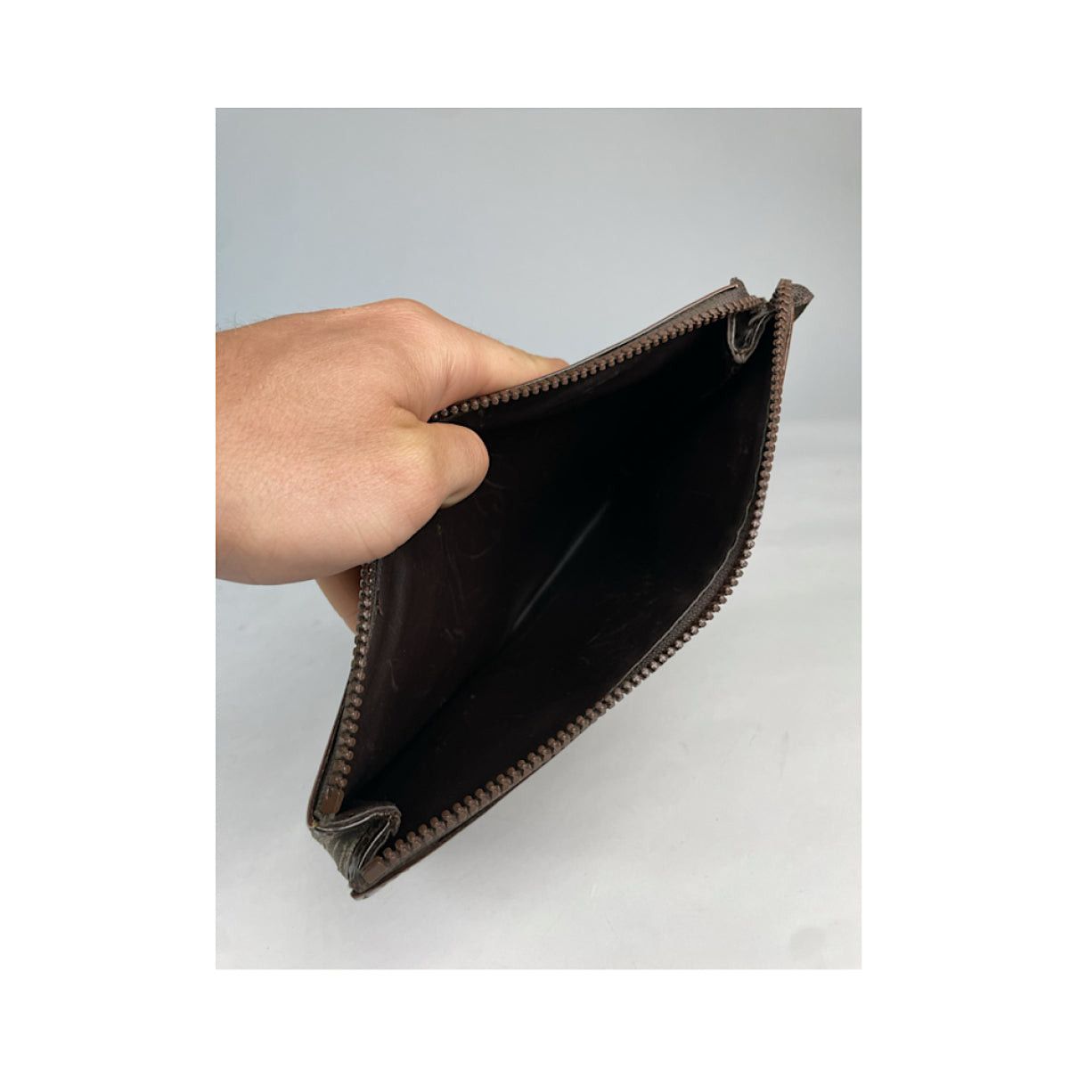Celine Trotteur Brown Leather Clutch Bag Size ONE SIZE - 4 Thumbnail