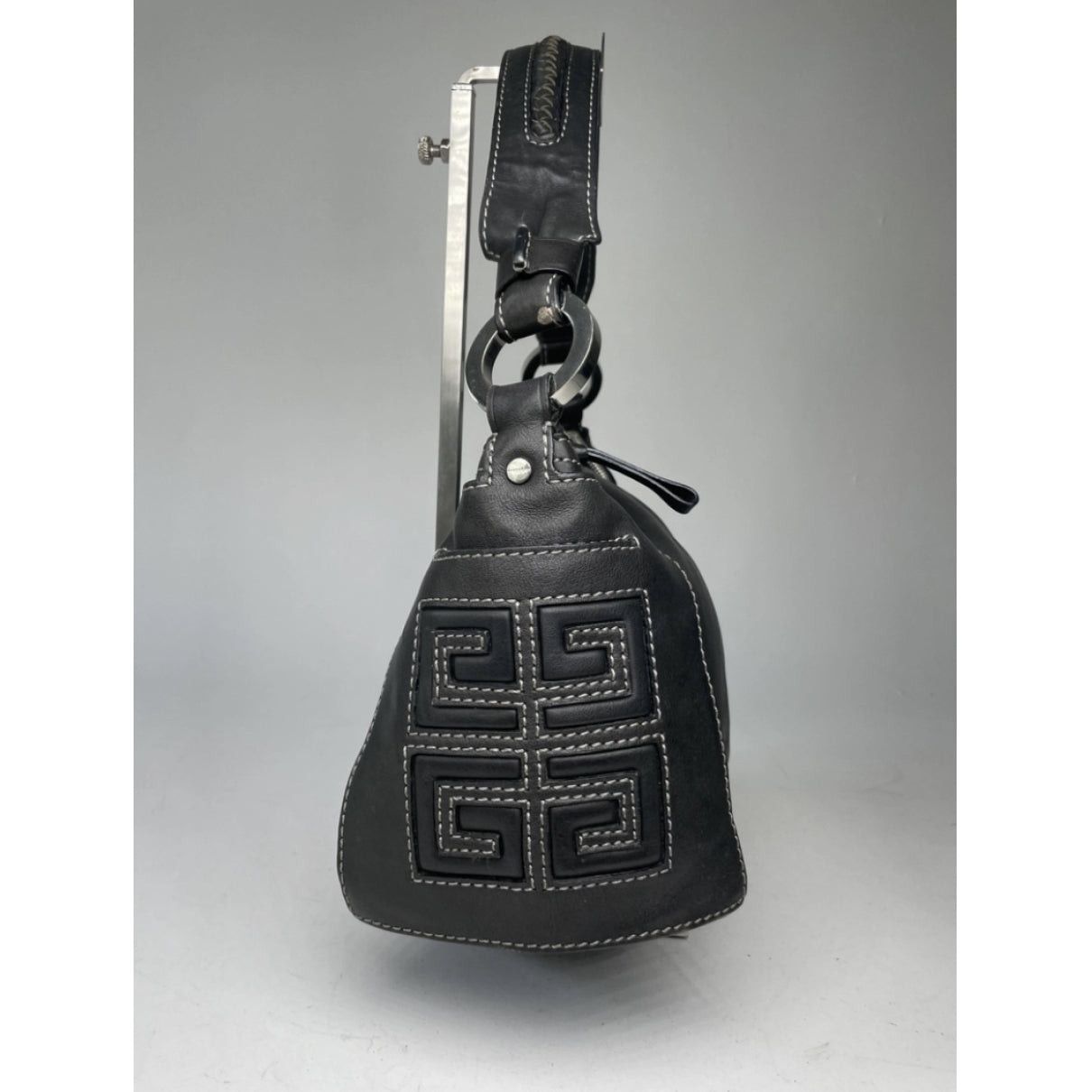 Givenchy Moon Cut Out Black Leather Handbag Size ONE SIZE - 3 Thumbnail
