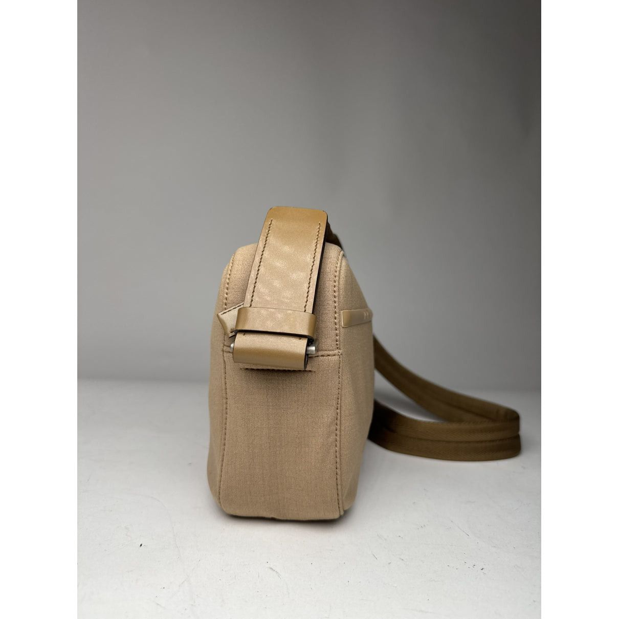 Prada Beige Cotton Handbag Size ONE SIZE - 3 Thumbnail