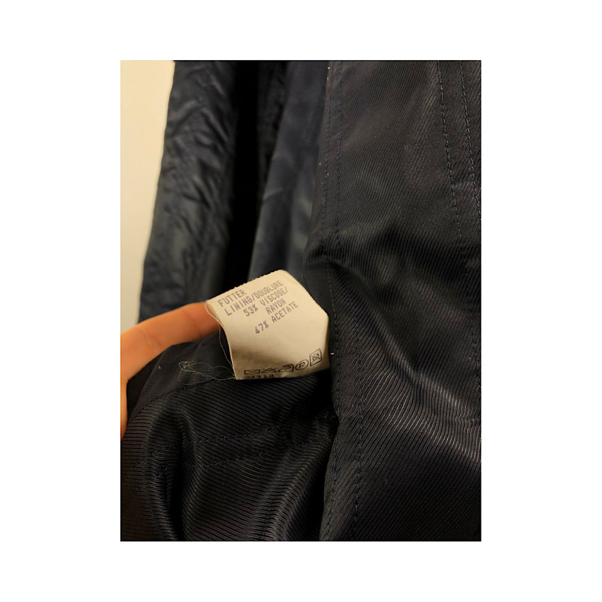 Givenchy Navy Wool Trench Coat Size XL / US 12-14 / IT 48-50 - 3 Thumbnail