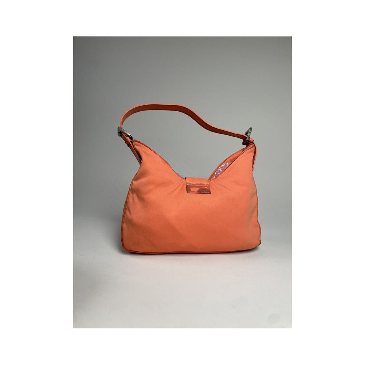 Fendi Baguette Orange Polyester Handbag Size ONE SIZE - 3 Thumbnail