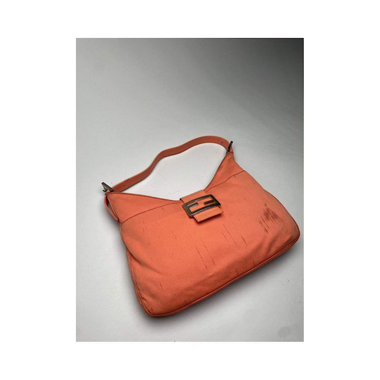 Fendi Baguette Orange Polyester Handbag Size ONE SIZE - 2 Thumbnail