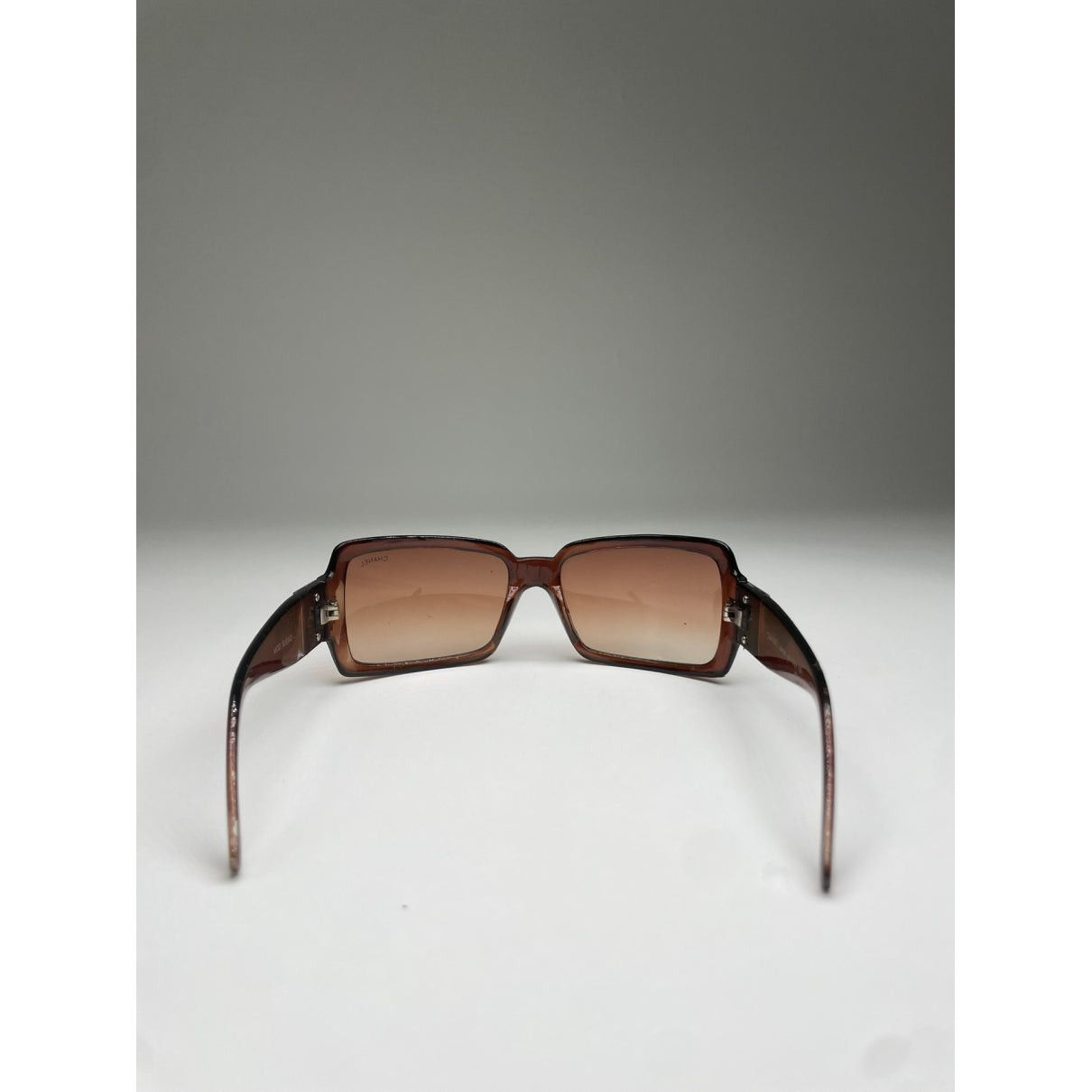 Chanel Brown Plastic Sunglasses Size ONE SIZE - 3 Thumbnail
