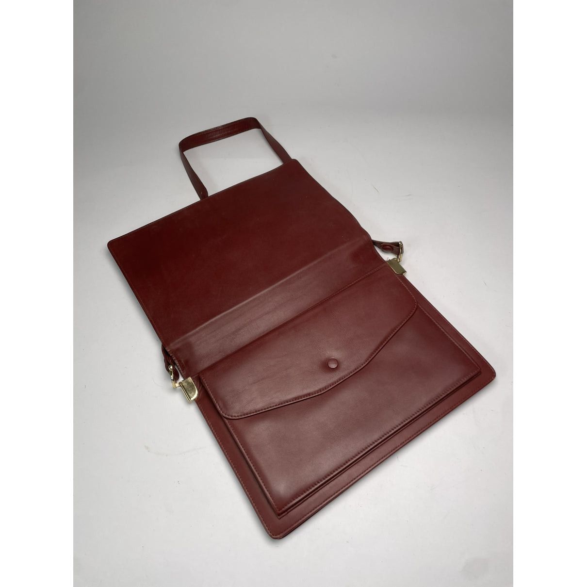 Cartier C Burgundy Leather Handbag Size ONE SIZE - 5 Thumbnail