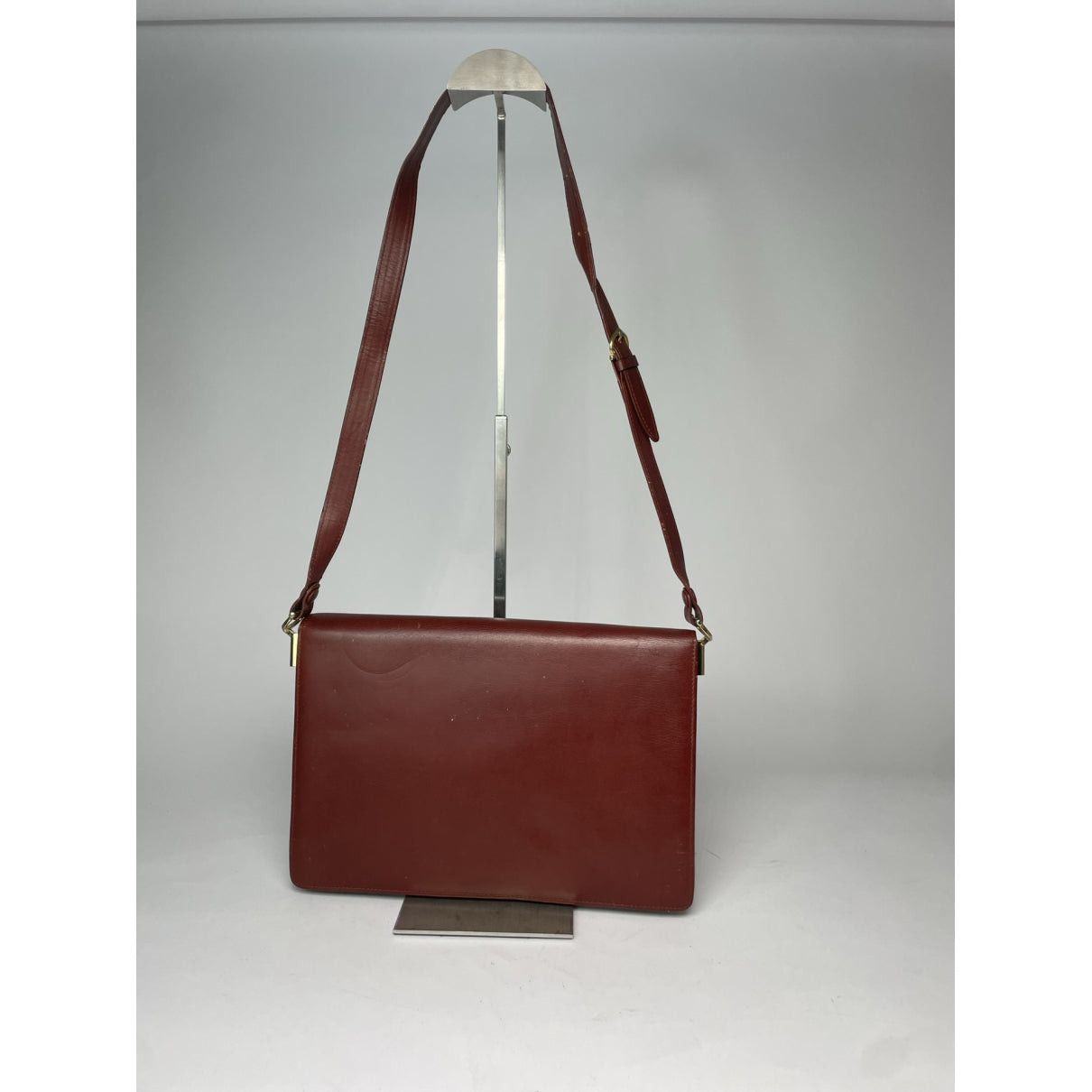 Cartier C Burgundy Leather Handbag Size ONE SIZE - 3 Thumbnail