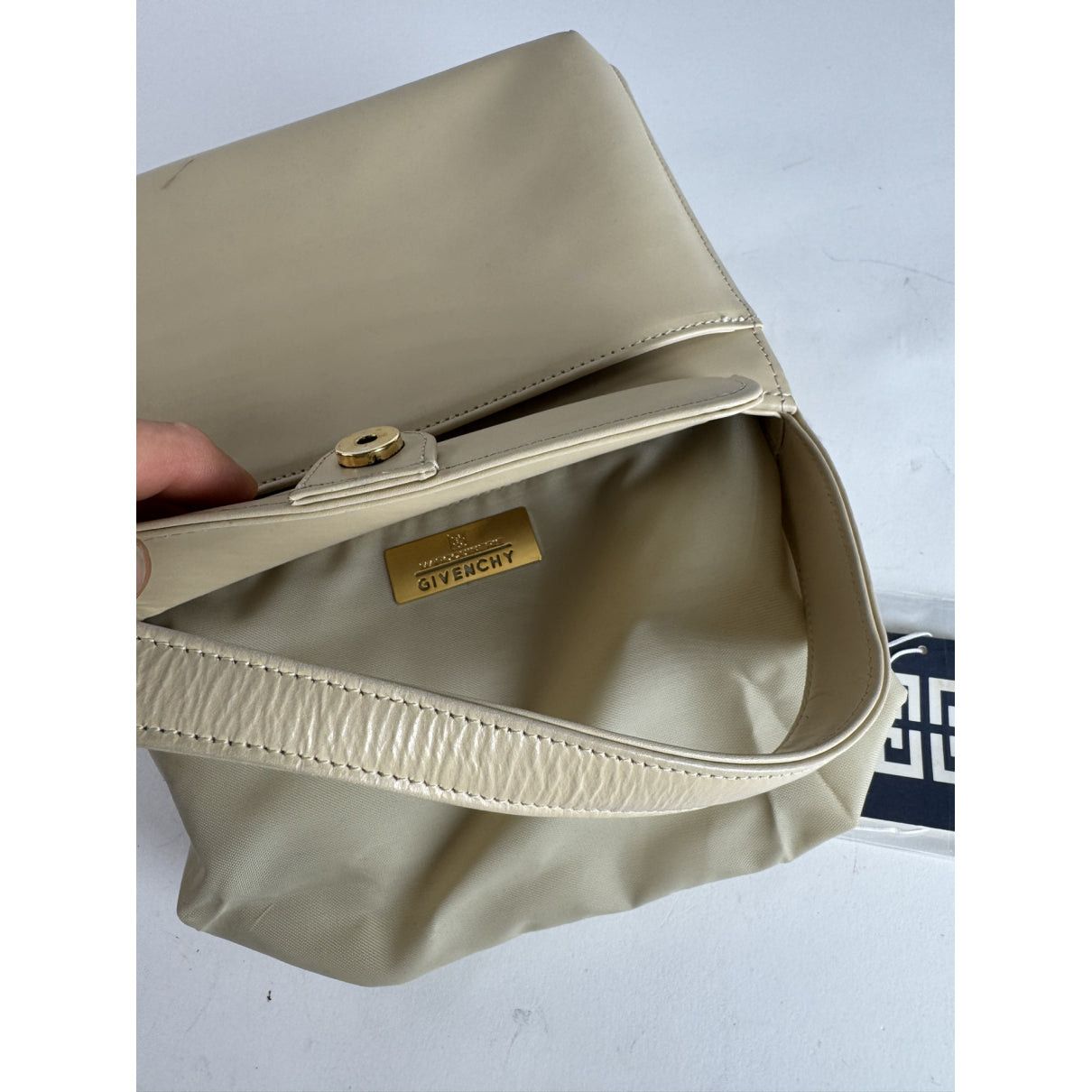 Givenchy Whip Beige Leather Handbag Size ONE SIZE - 3 Thumbnail