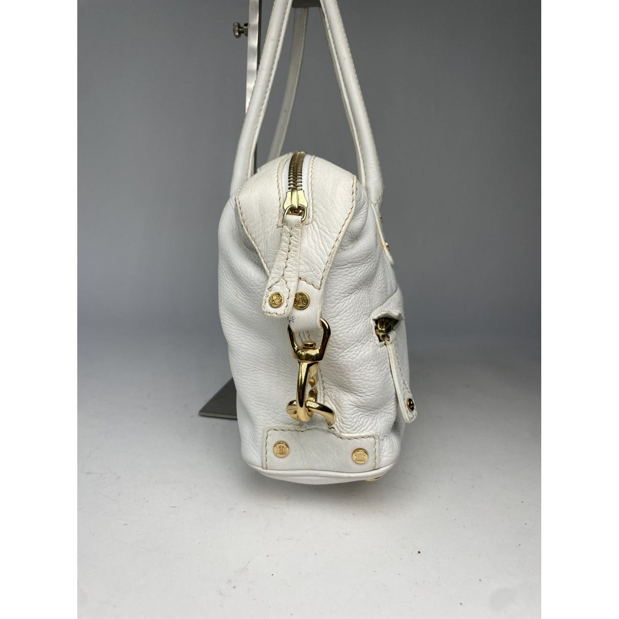 Celine White Leather Handbag Size ONE SIZE - 2 Thumbnail