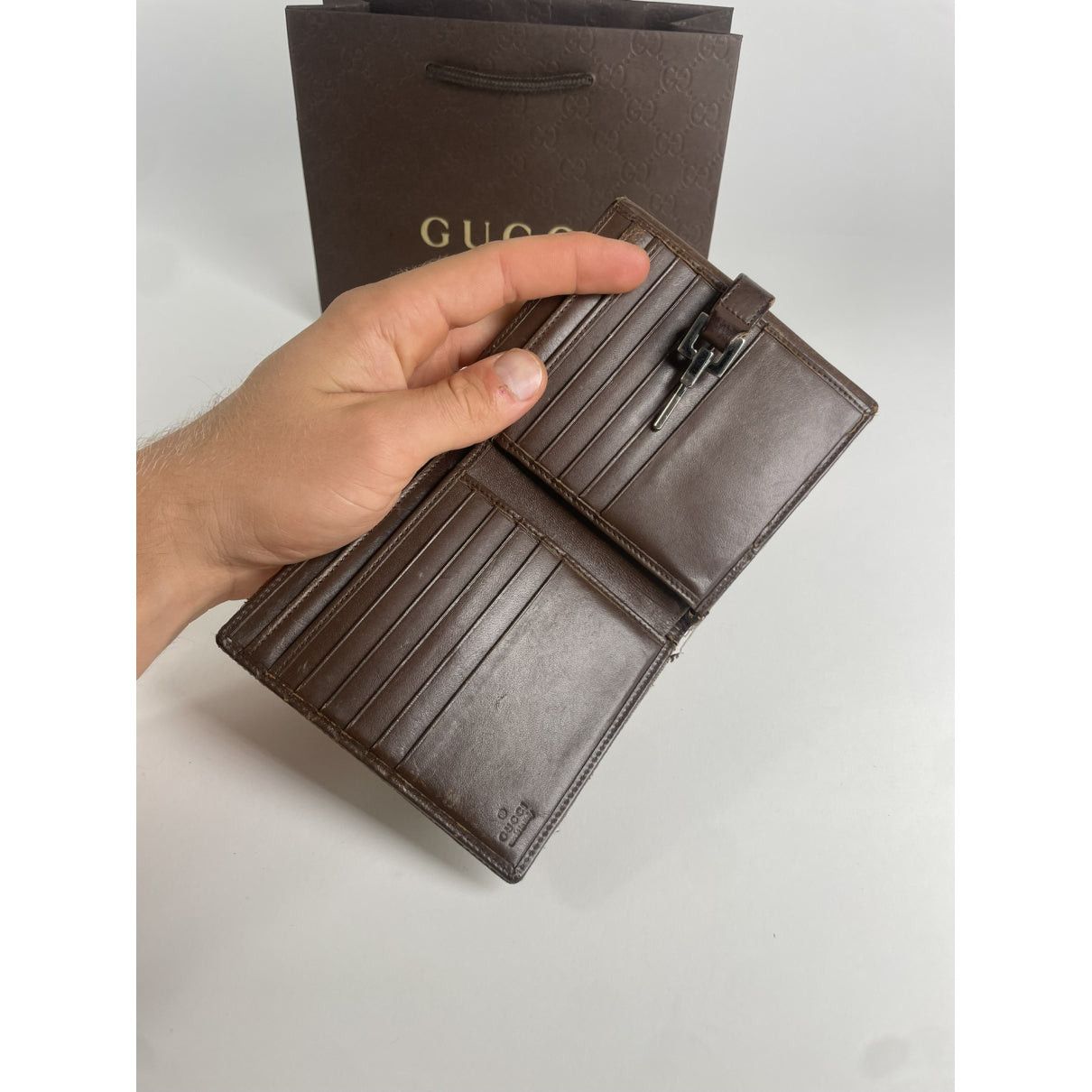 Gucci Horsebit 1955 Beige Leather Wallet Size ONE SIZE - 3 Thumbnail