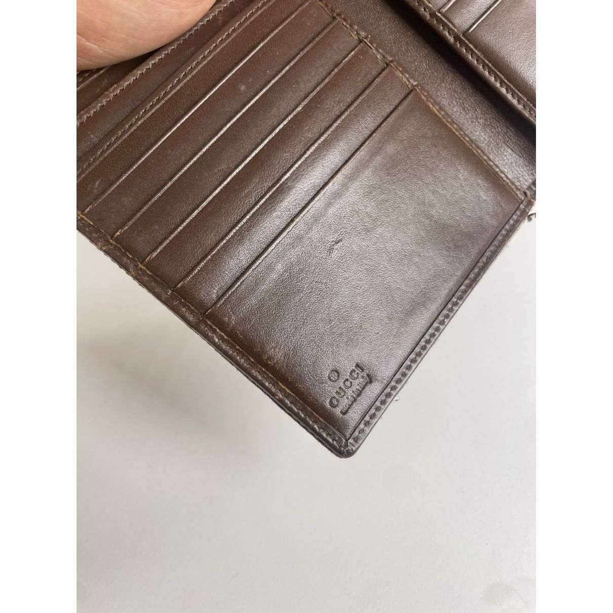 Gucci Horsebit 1955 Beige Leather Wallet Size ONE SIZE - 4 Thumbnail