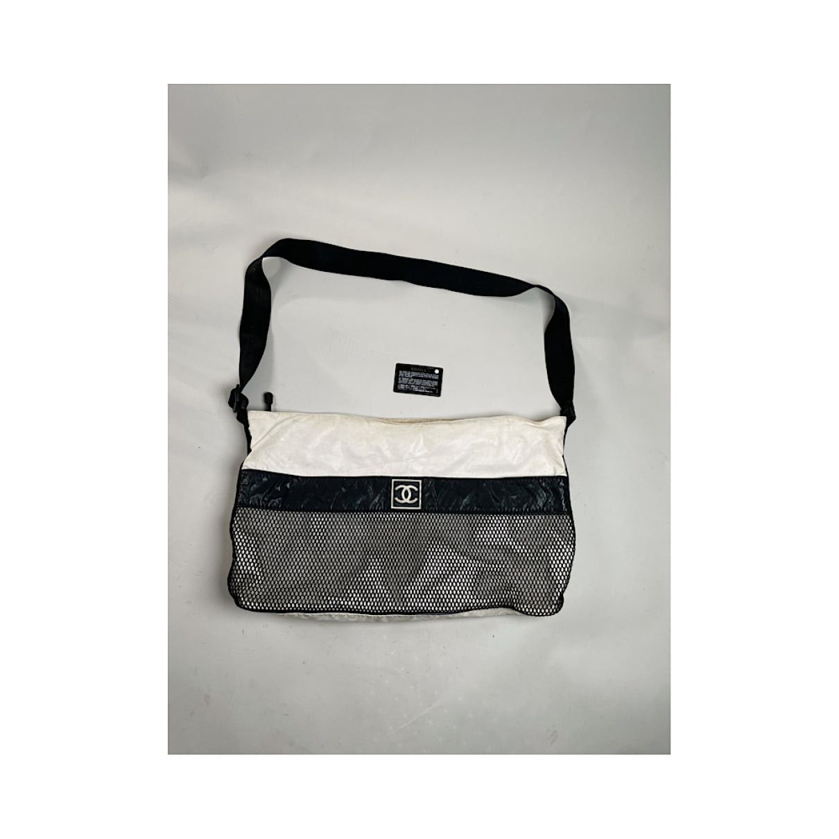 Chanel White Polyester Handbag Size ONE SIZE - 3 Thumbnail
