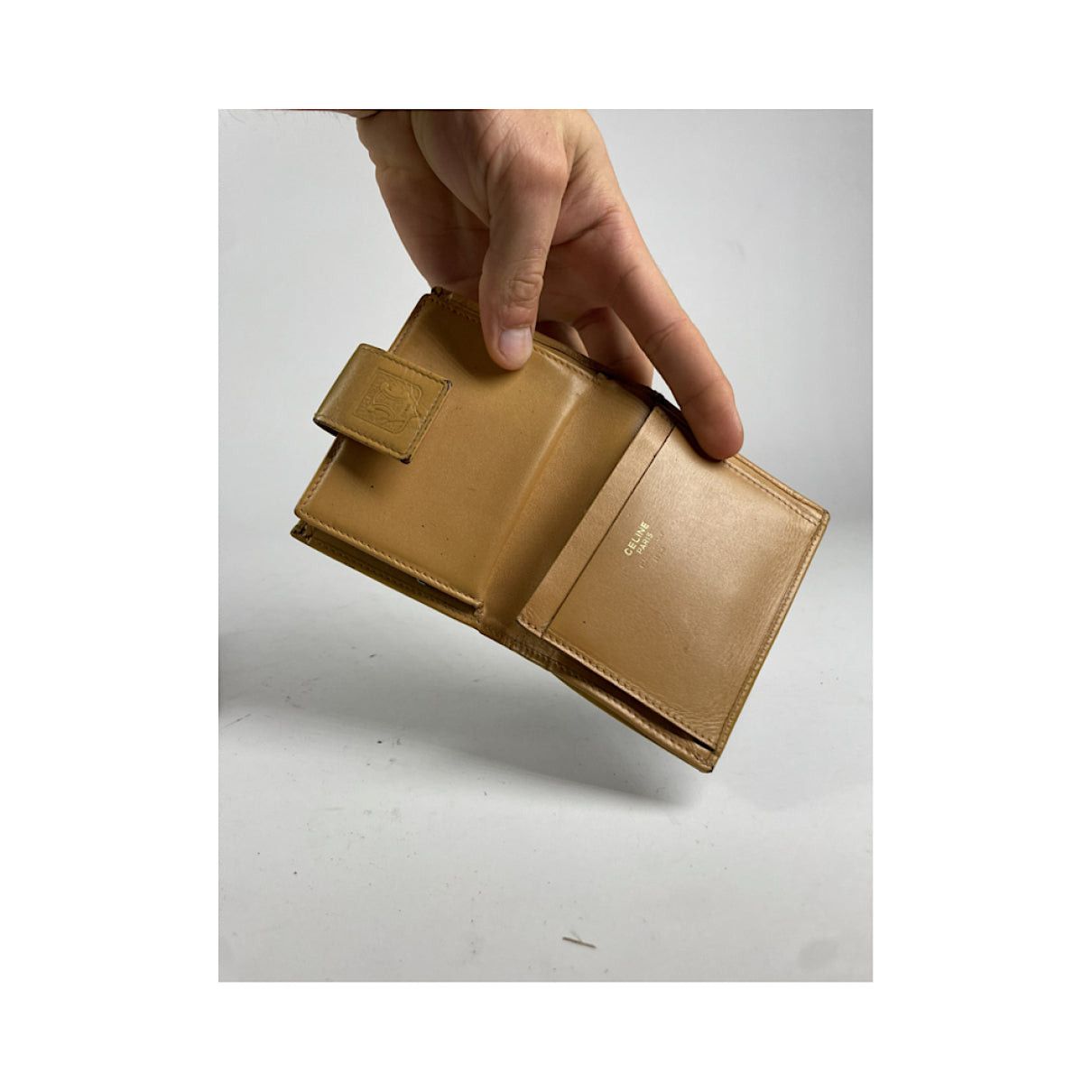 Celine Triomphe Brown Leather Wallet Size ONE SIZE - 4 Thumbnail