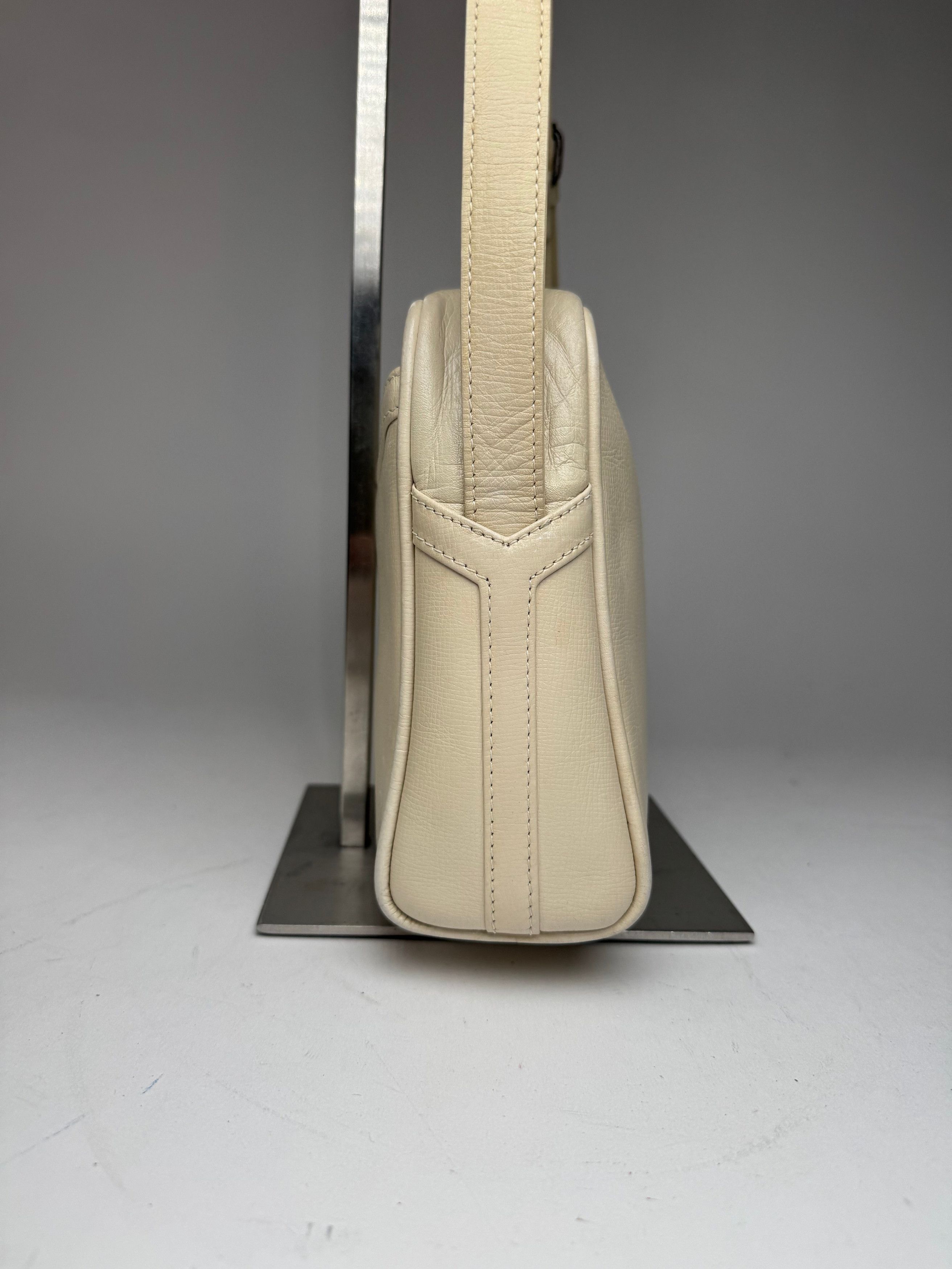 Other Vintage Yves Saint Laurent 2 Way Leather Bag cream Size ONE SIZE - 4 Thumbnail