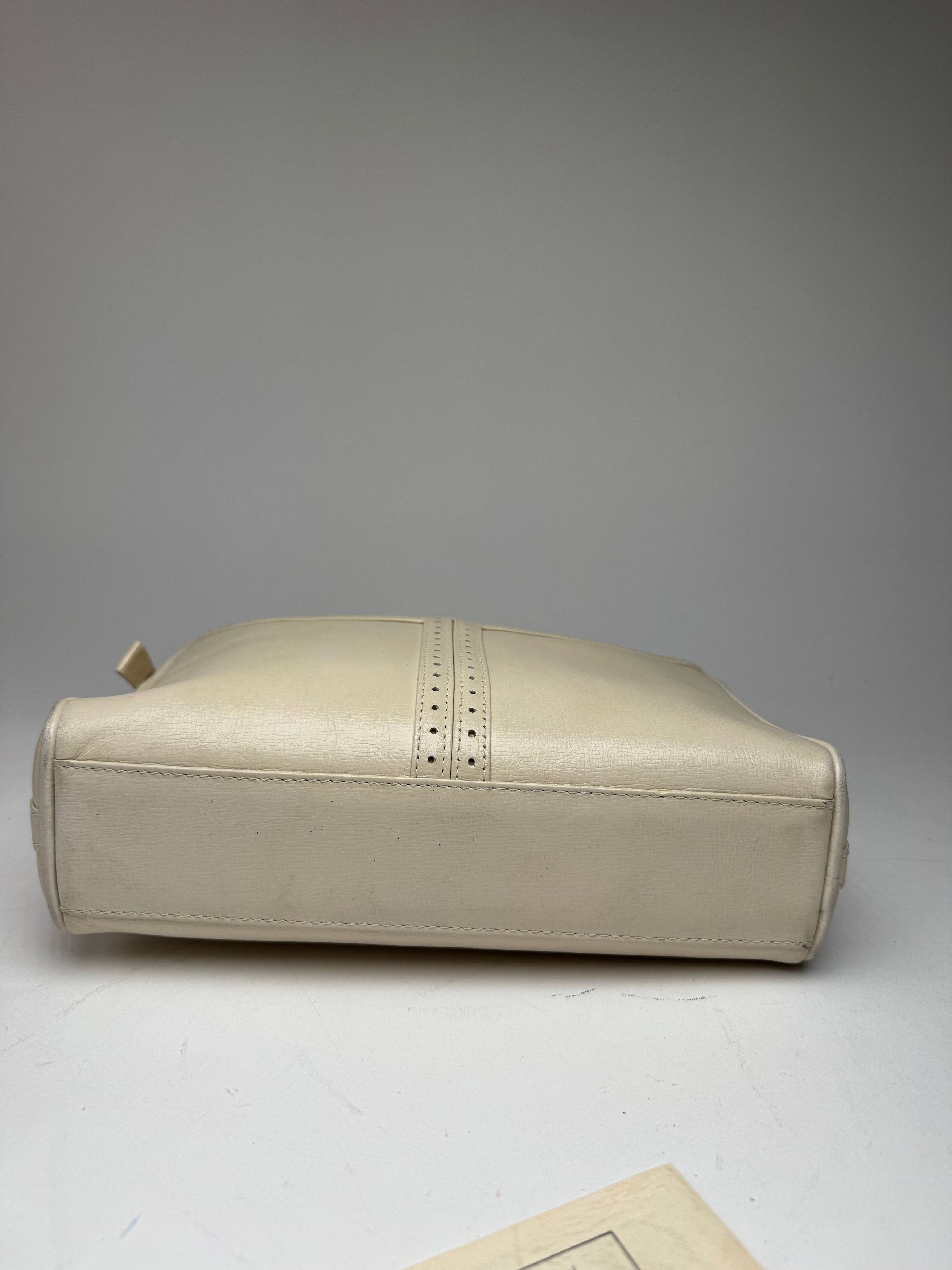 Other Vintage Yves Saint Laurent 2 Way Leather Bag cream Size ONE SIZE - 7 Thumbnail