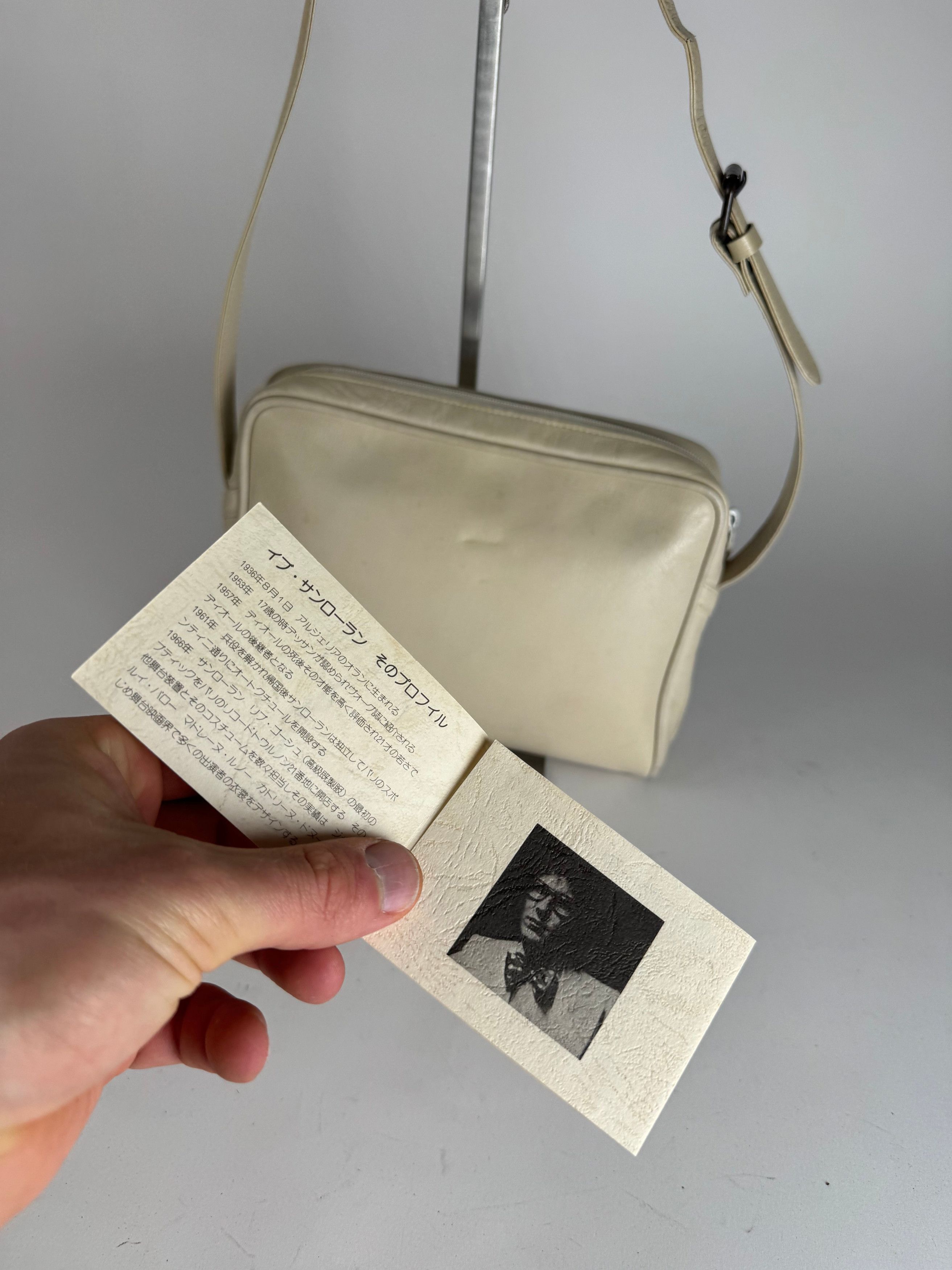 Other Vintage Yves Saint Laurent 2 Way Leather Bag cream Size ONE SIZE - 2 Thumbnail