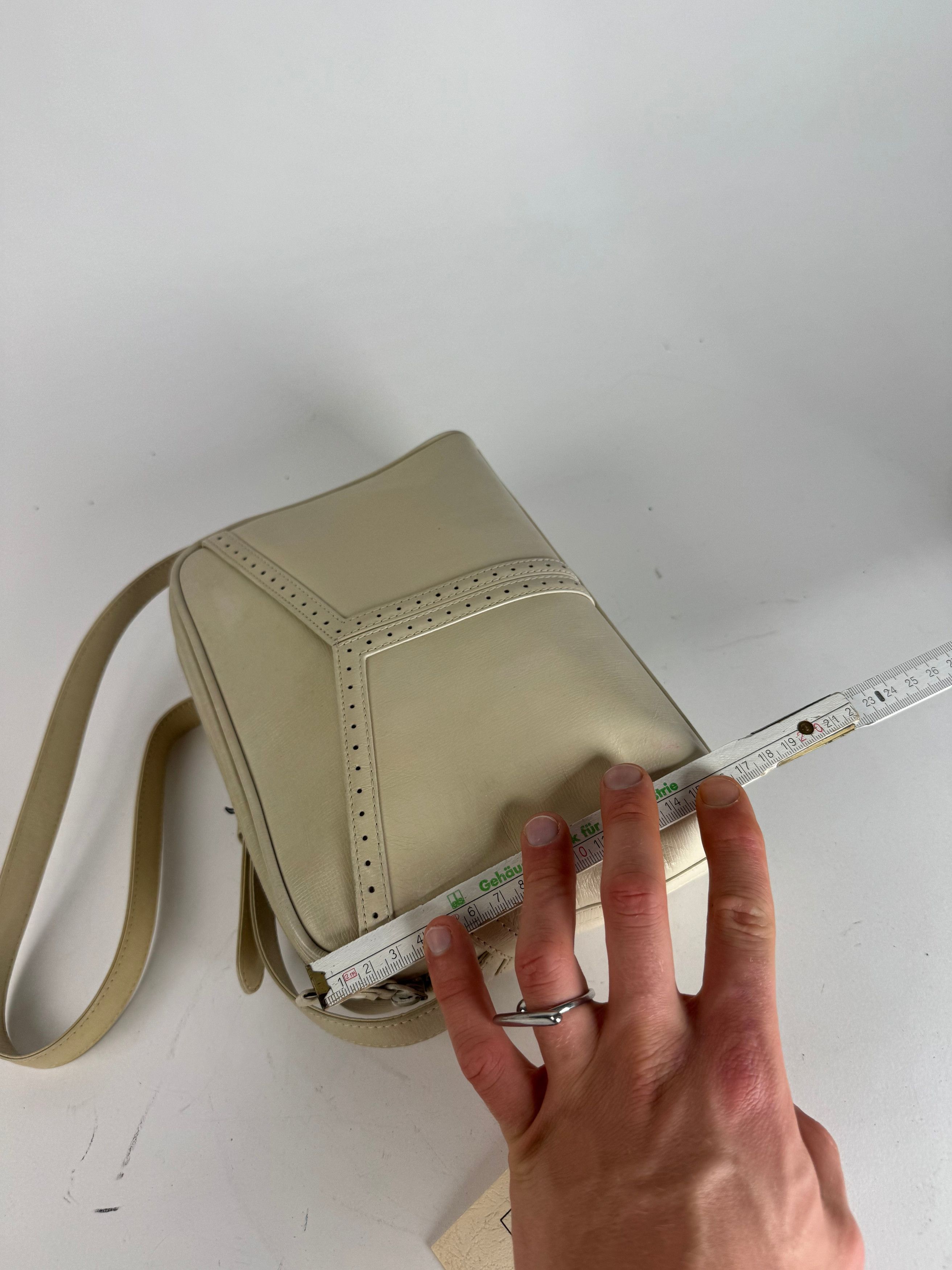 Other Vintage Yves Saint Laurent 2 Way Leather Bag cream Size ONE SIZE - 11 Thumbnail