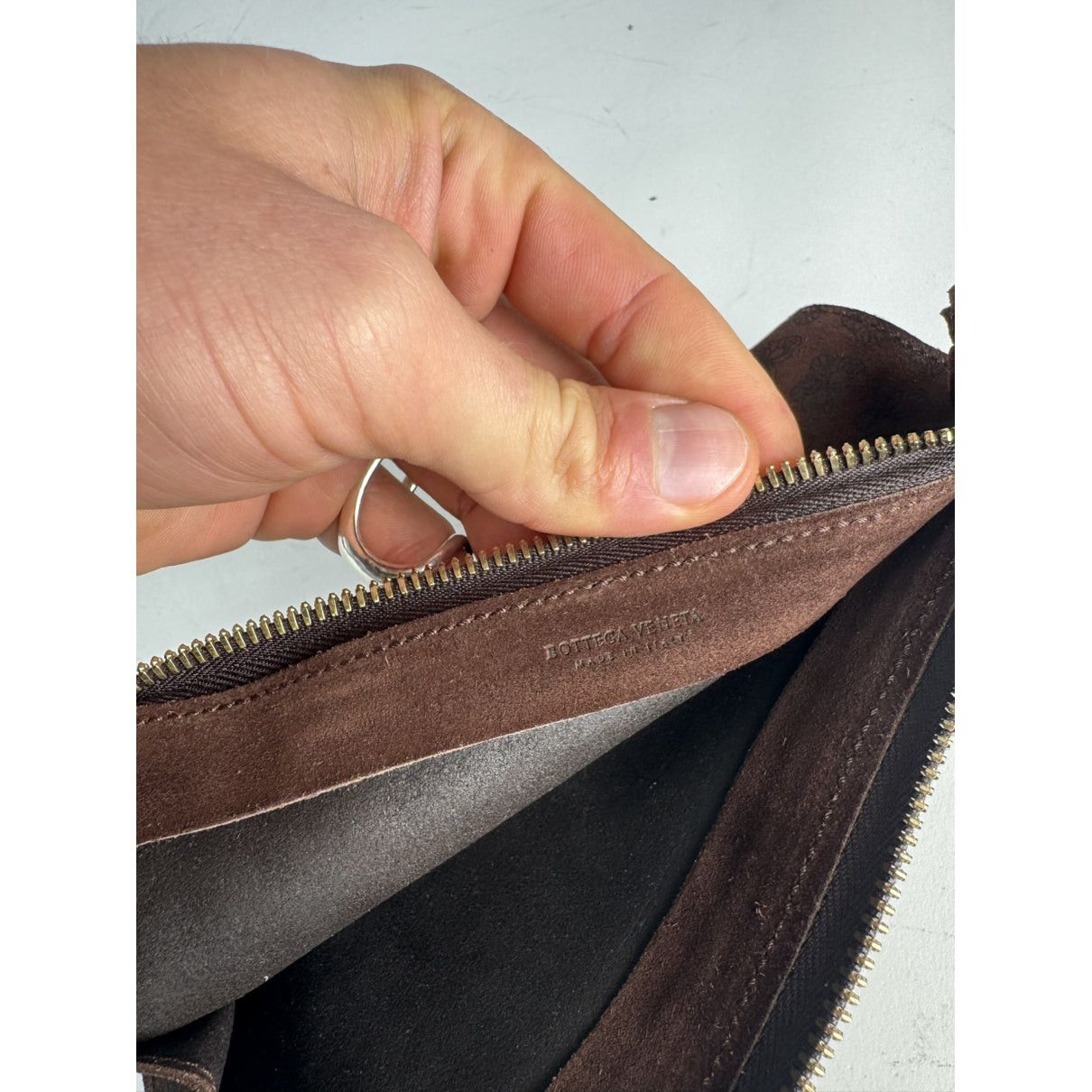 Bottega Veneta Brown Leather Clutch Bag Size ONE SIZE - 4 Thumbnail