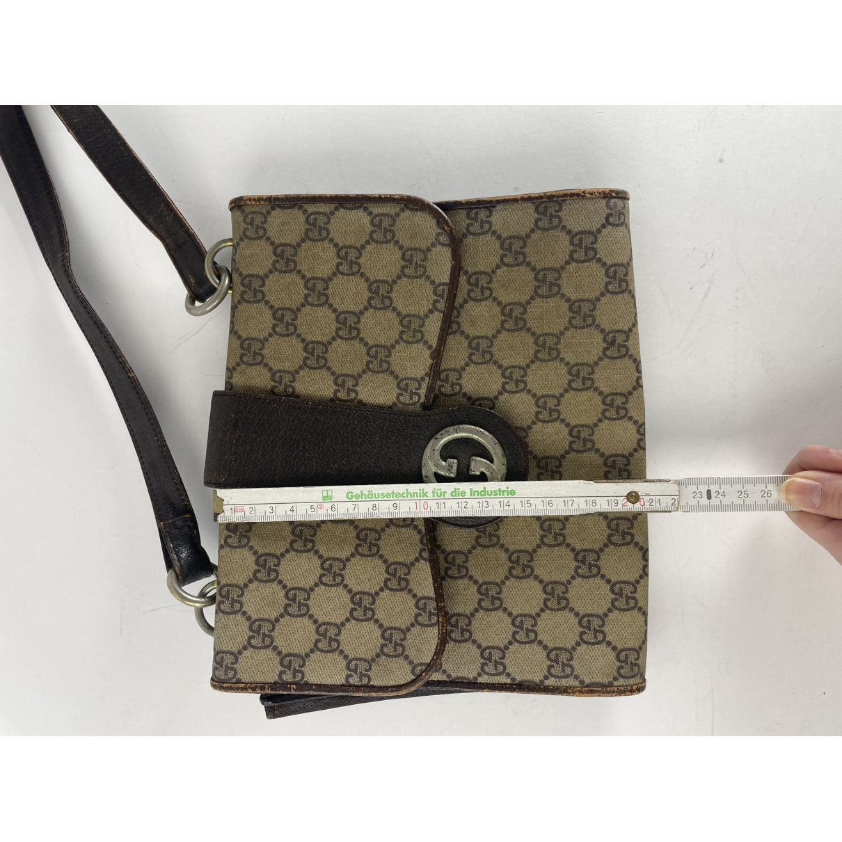 Gucci GG Marmont Animalier Grey Leather Handbag Size ONE SIZE - 3 Thumbnail