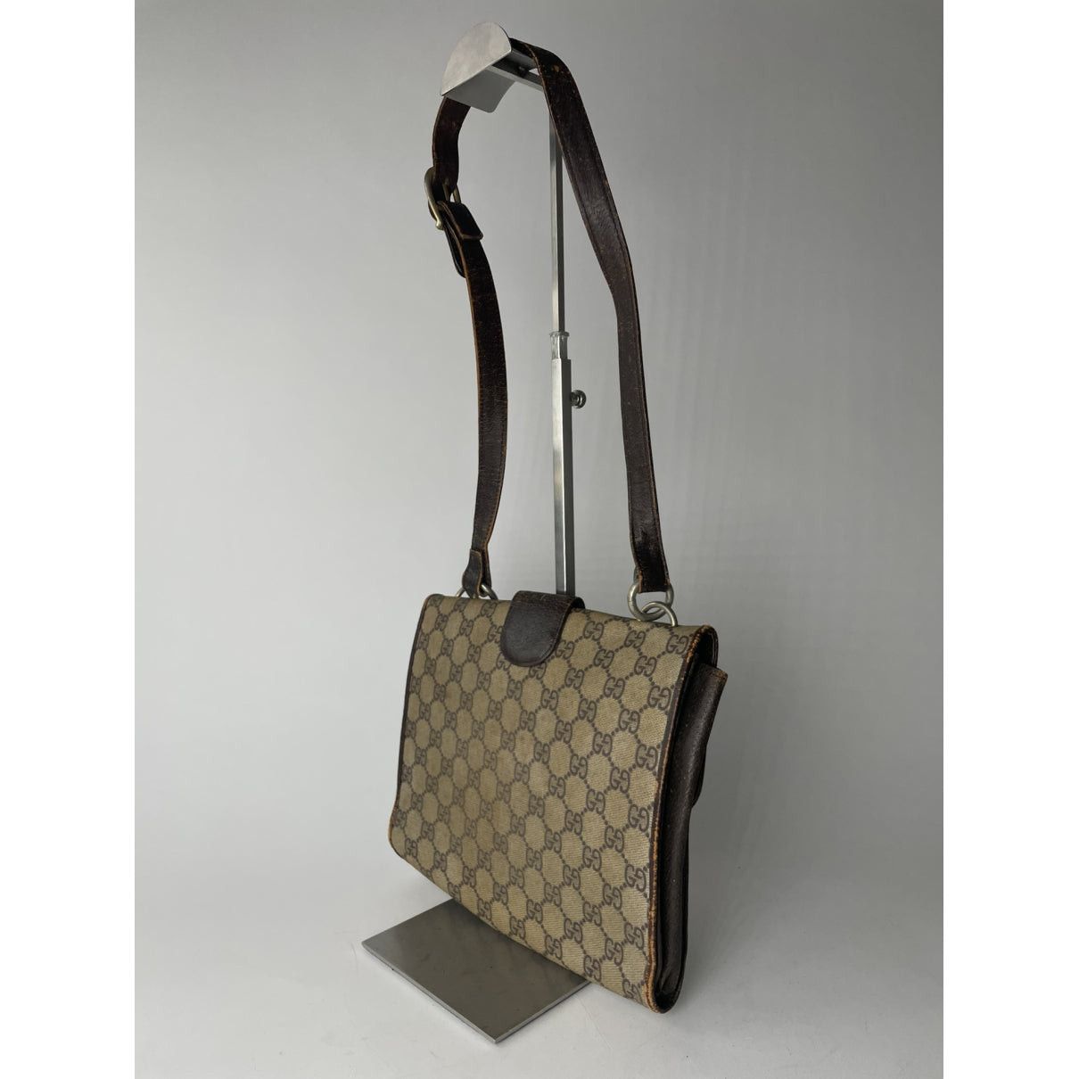 Gucci GG Marmont Animalier Grey Leather Handbag Size ONE SIZE - 5 Thumbnail