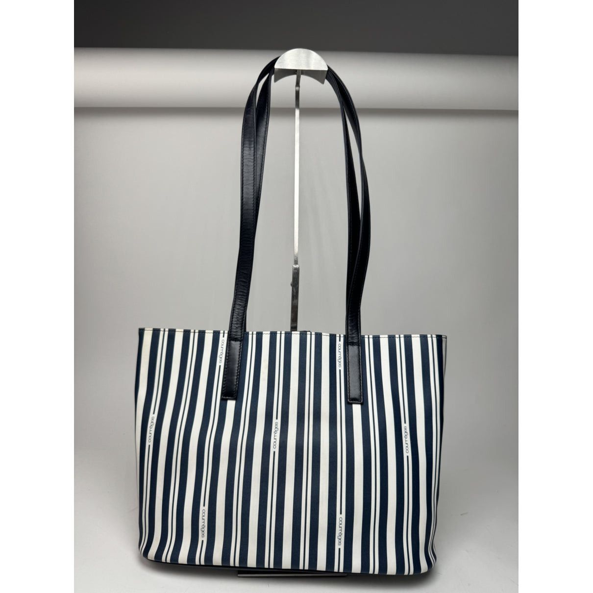 Courreges Courrèges Navy Leather Handbag Size ONE SIZE - 4 Thumbnail