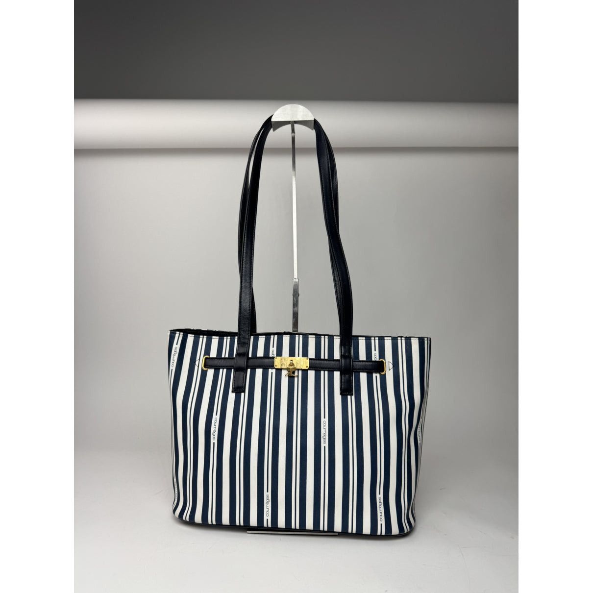 Courreges Courrèges Navy Leather Handbag Size ONE SIZE - 5 Thumbnail