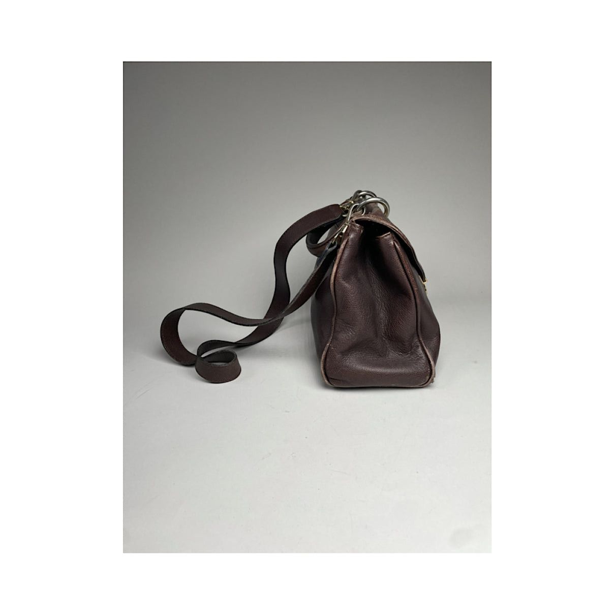 Jil Sander Brown Leather Handbag Size ONE SIZE - 3 Thumbnail