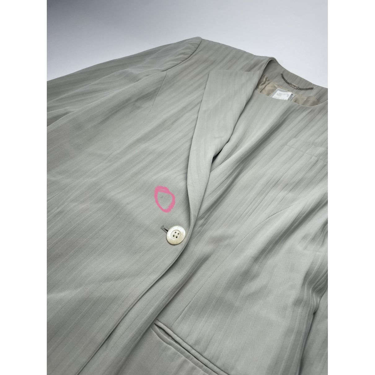 Celine Grey Wool Trench Coat Size L / US 10 / IT 46 - 3 Thumbnail