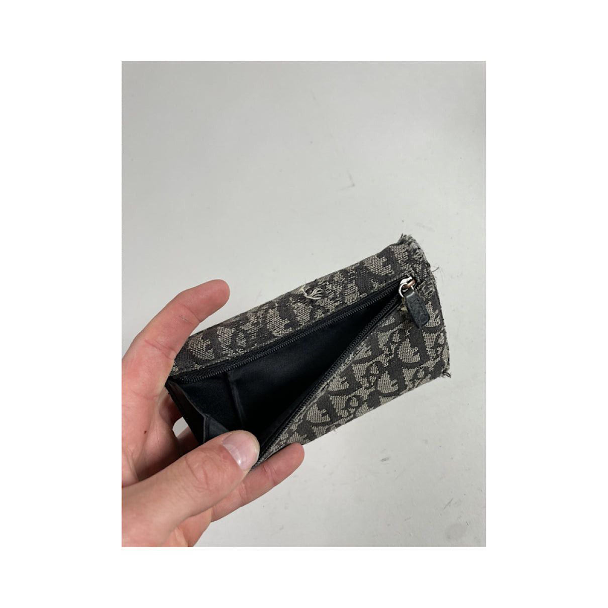 Dior Saddle Black Cotton Wallet Size ONE SIZE - 4 Thumbnail