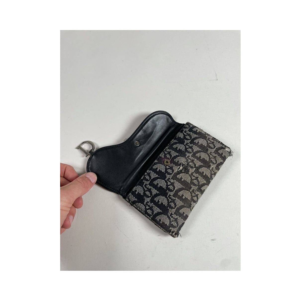 Dior Saddle Black Cotton Wallet Size ONE SIZE - 5 Thumbnail