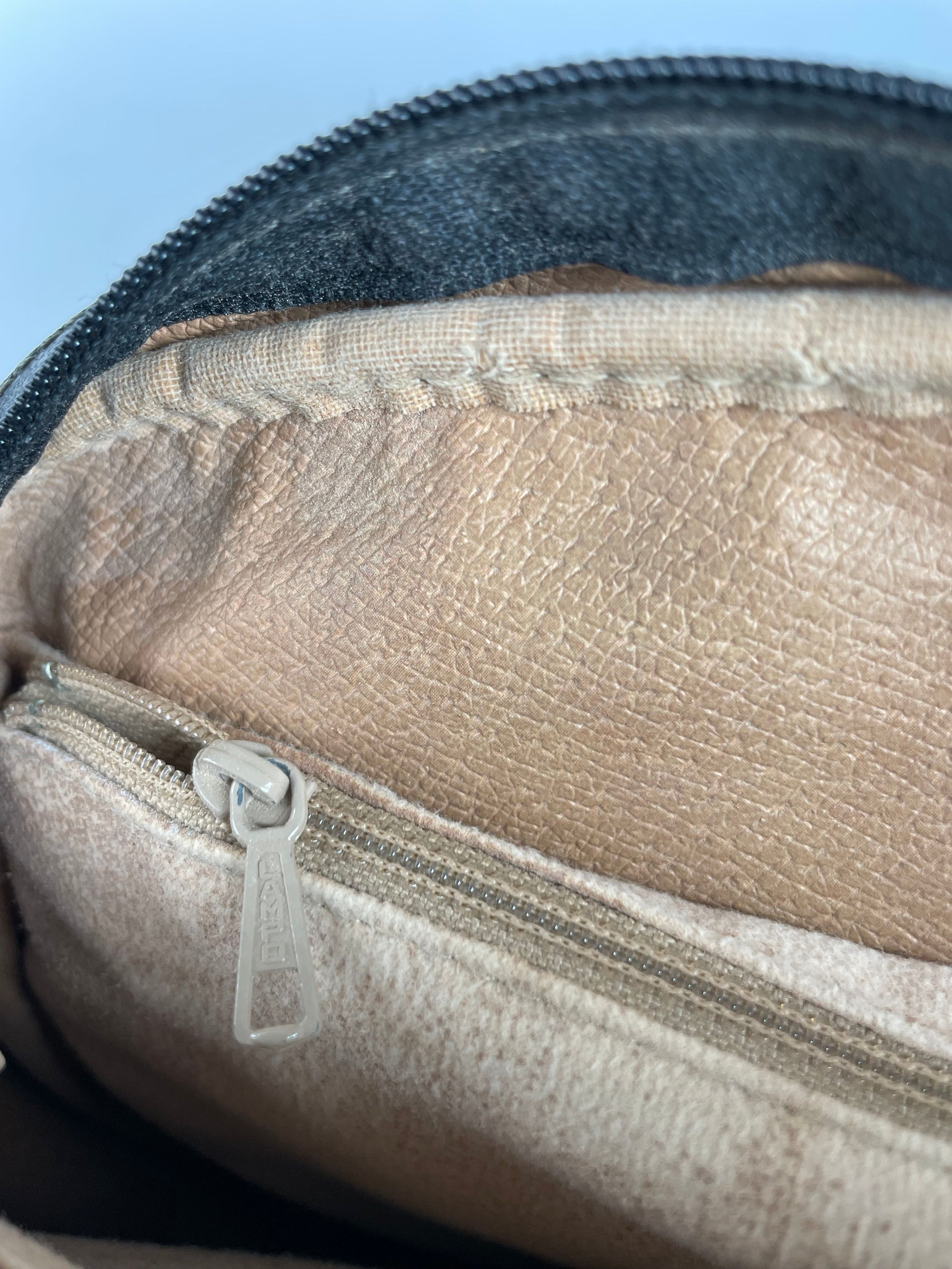 Courreges Vintage Paris Leather Crossbody Bag Black Brown Size ONE SIZE - 3 Thumbnail