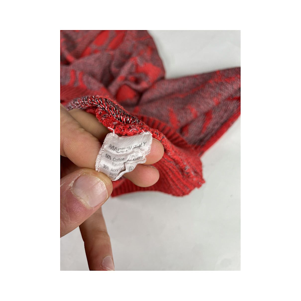 Yves Saint Laurent Red Polyester Knitwear & Sweatshirt Size M / US 6-8 / IT 42-44 - 3 Thumbnail