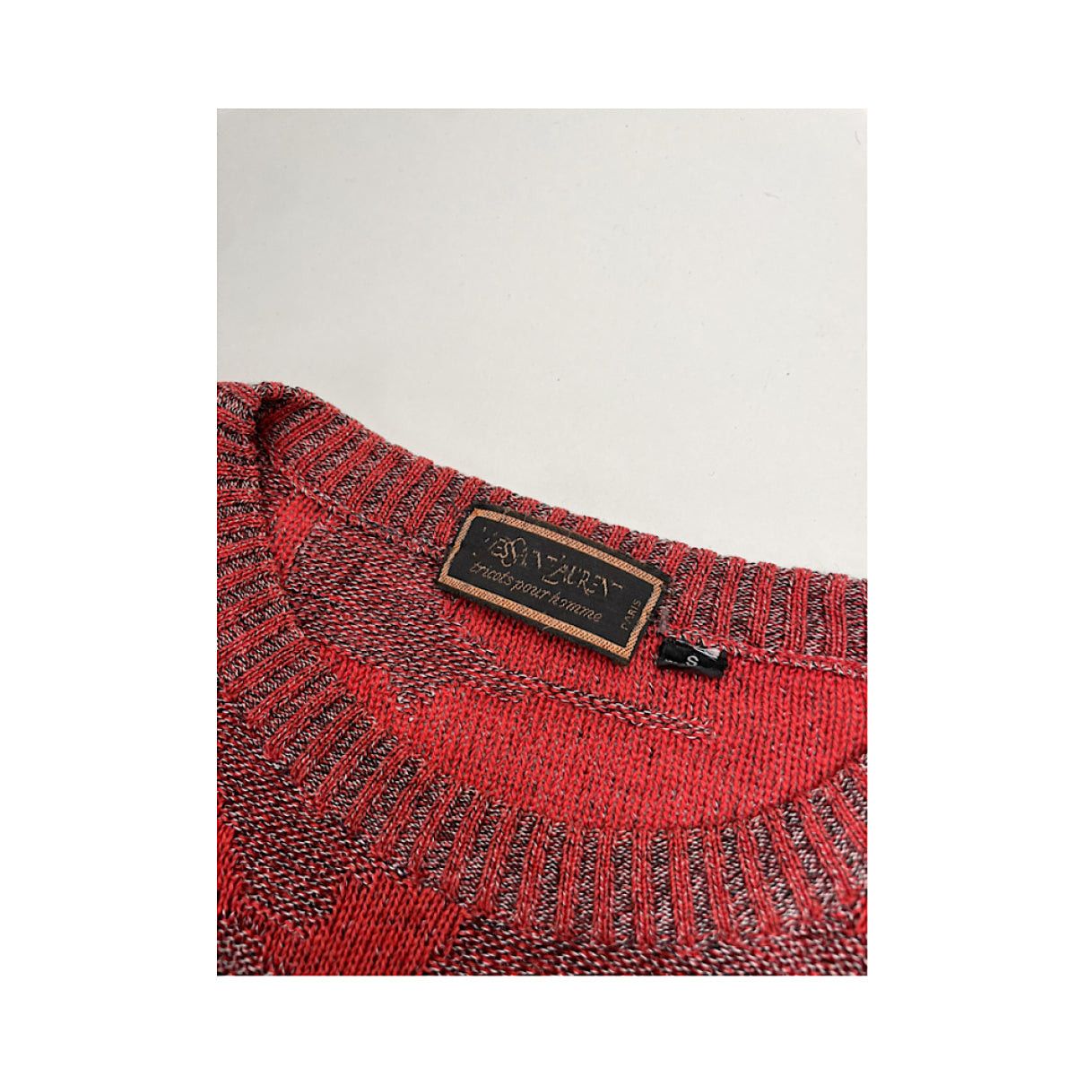 Yves Saint Laurent Red Polyester Knitwear & Sweatshirt Size M / US 6-8 / IT 42-44 - 2 Thumbnail