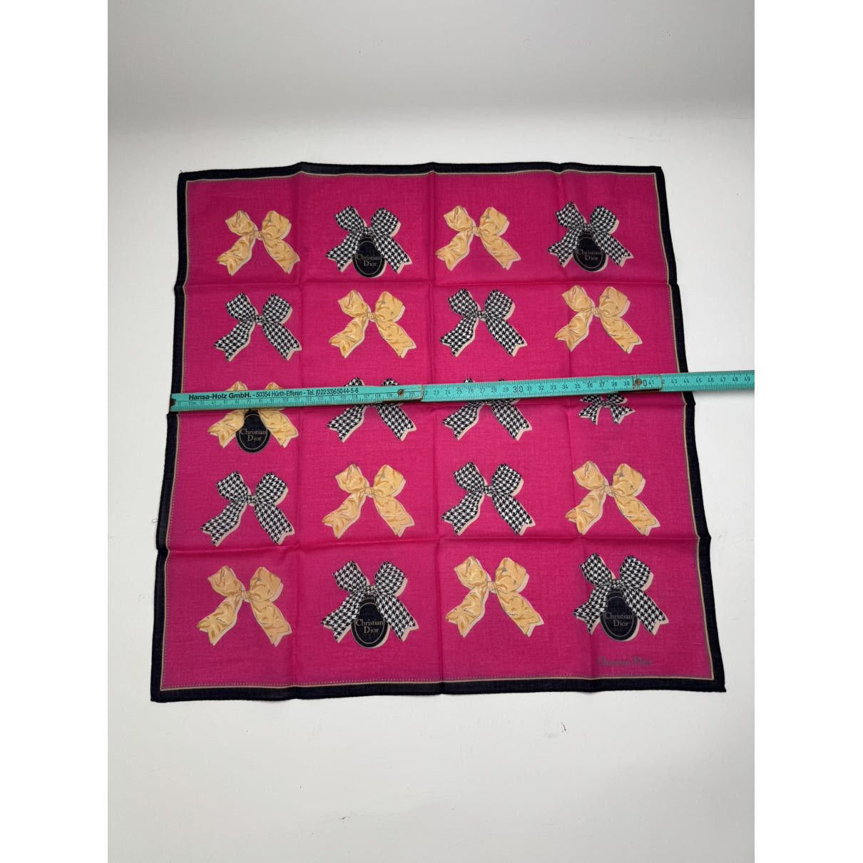 Dior Mitzah Oblique Pink Silk Scarf Size ONE SIZE - 5 Thumbnail