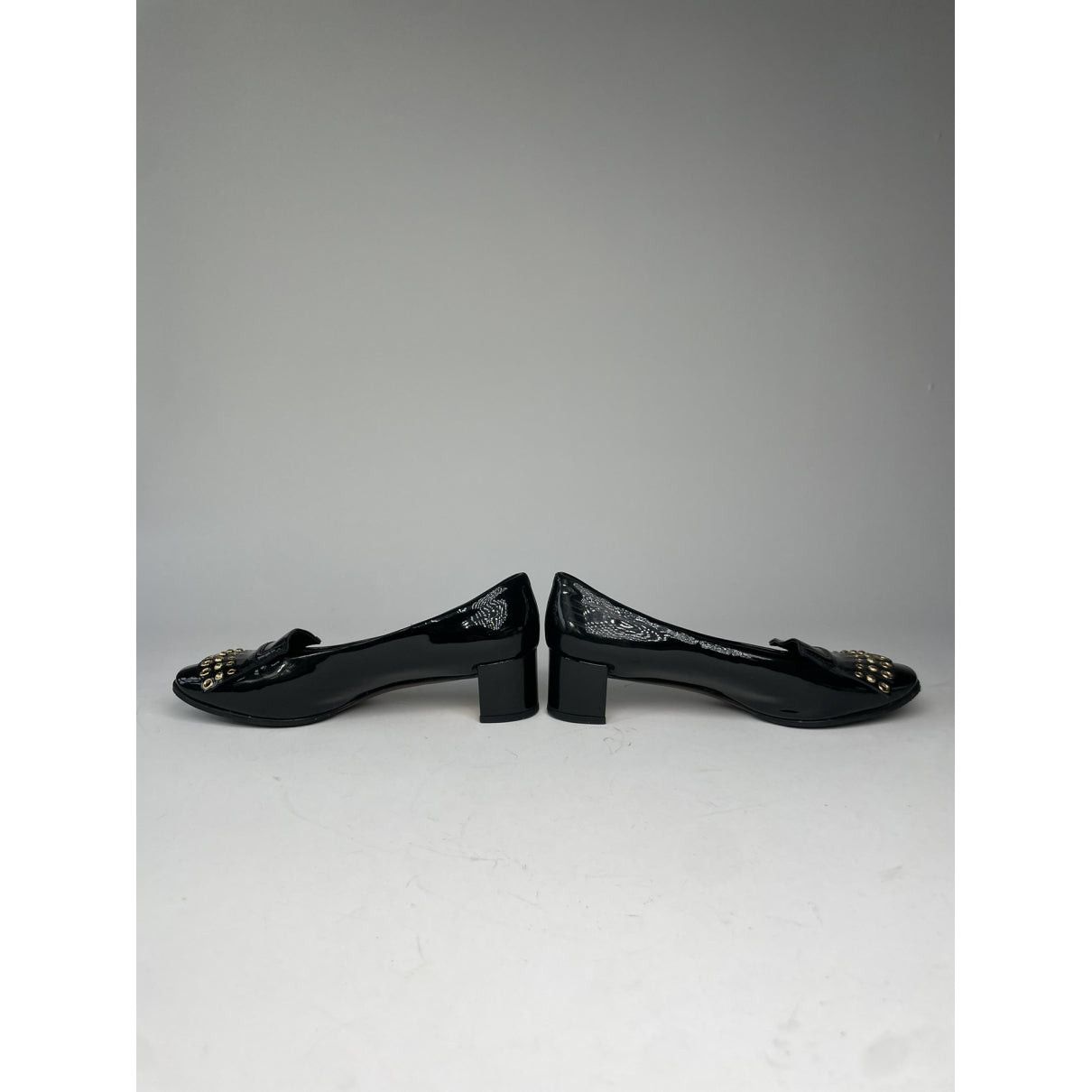 Louis Vuitton Upper Case Black Patent Leather Flat Size US 4.5 / IT 34.5 - 3 Thumbnail