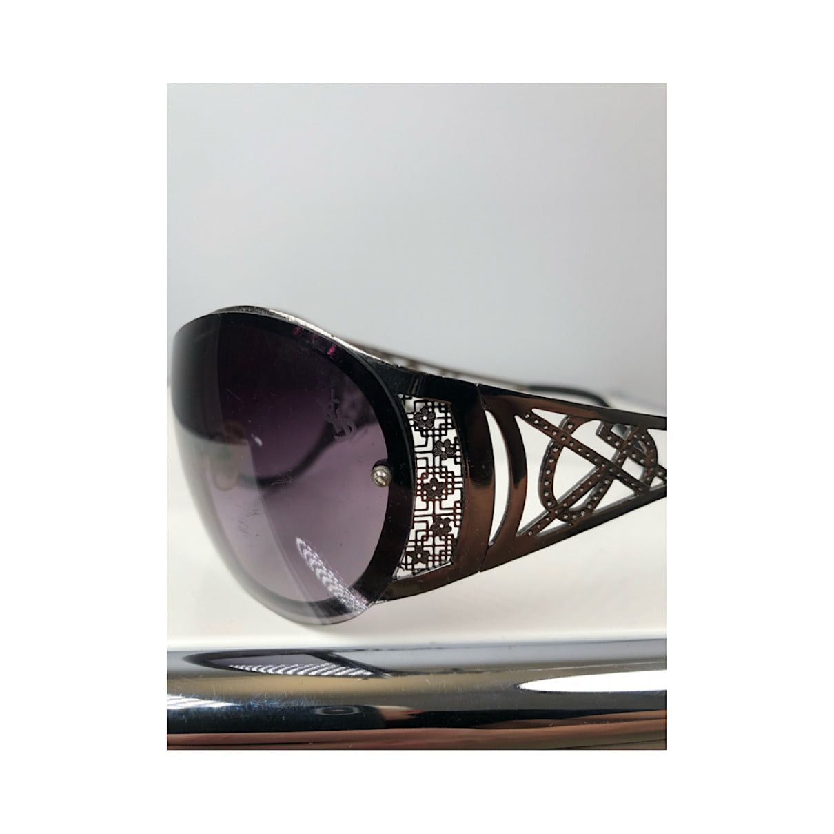 Other Saint Laurent Purple Metal Sunglasses Size ONE SIZE - 5 Thumbnail