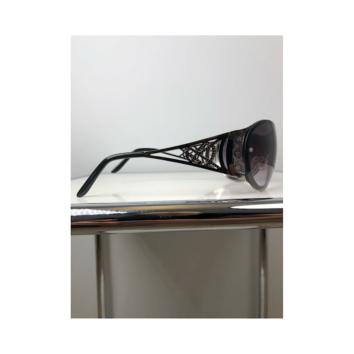 Other Saint Laurent Purple Metal Sunglasses Size ONE SIZE - 2 Thumbnail
