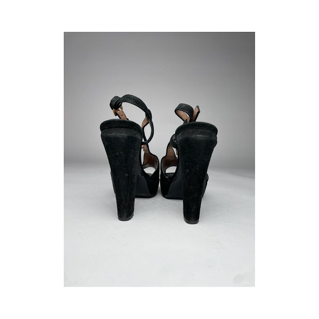 Marni Black Faux Fur Heel Size US 6 / IT 36 - 5 Thumbnail