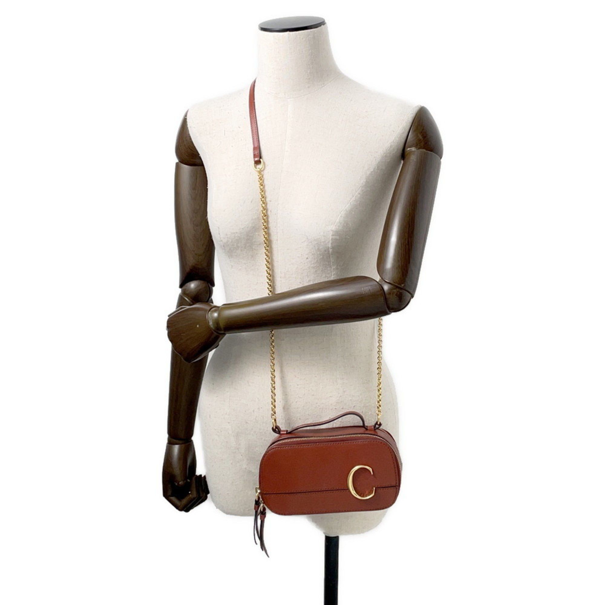 Chloé Chloe Chain Shoulder Bag C Calfskin Leather CHC20SS225A37