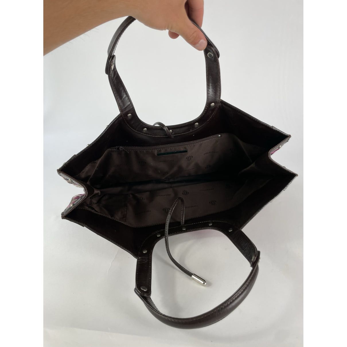 Emilio Pucci Black Leather Handbag Size ONE SIZE - 2 Thumbnail