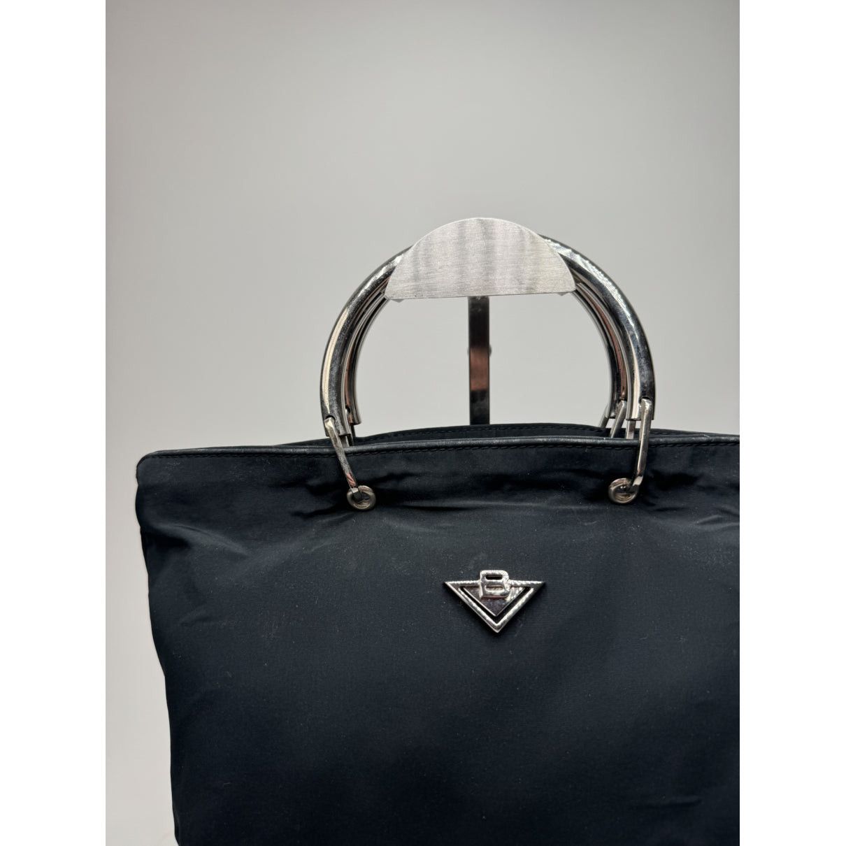 Bottega Veneta Double Knot Black Cotton Handbag Size ONE SIZE - 4 Thumbnail