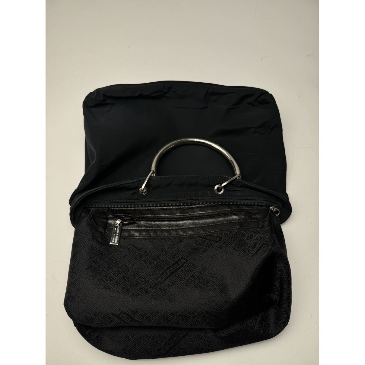 Bottega Veneta Double Knot Black Cotton Handbag Size ONE SIZE - 2 Thumbnail