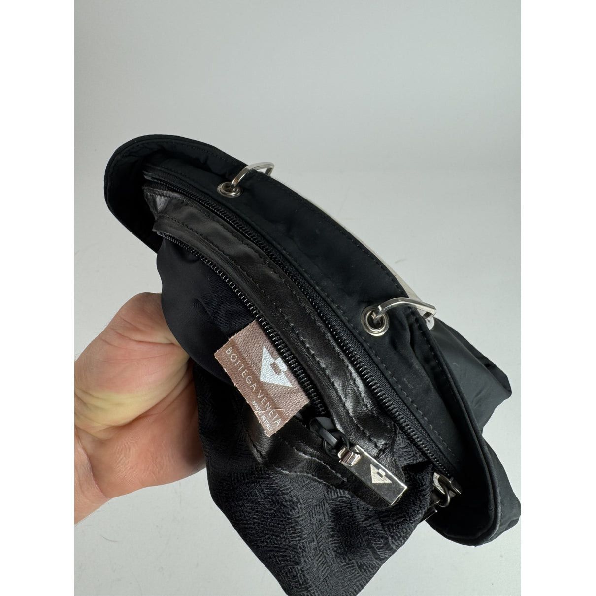 Bottega Veneta Double Knot Black Cotton Handbag Size ONE SIZE - 5 Thumbnail