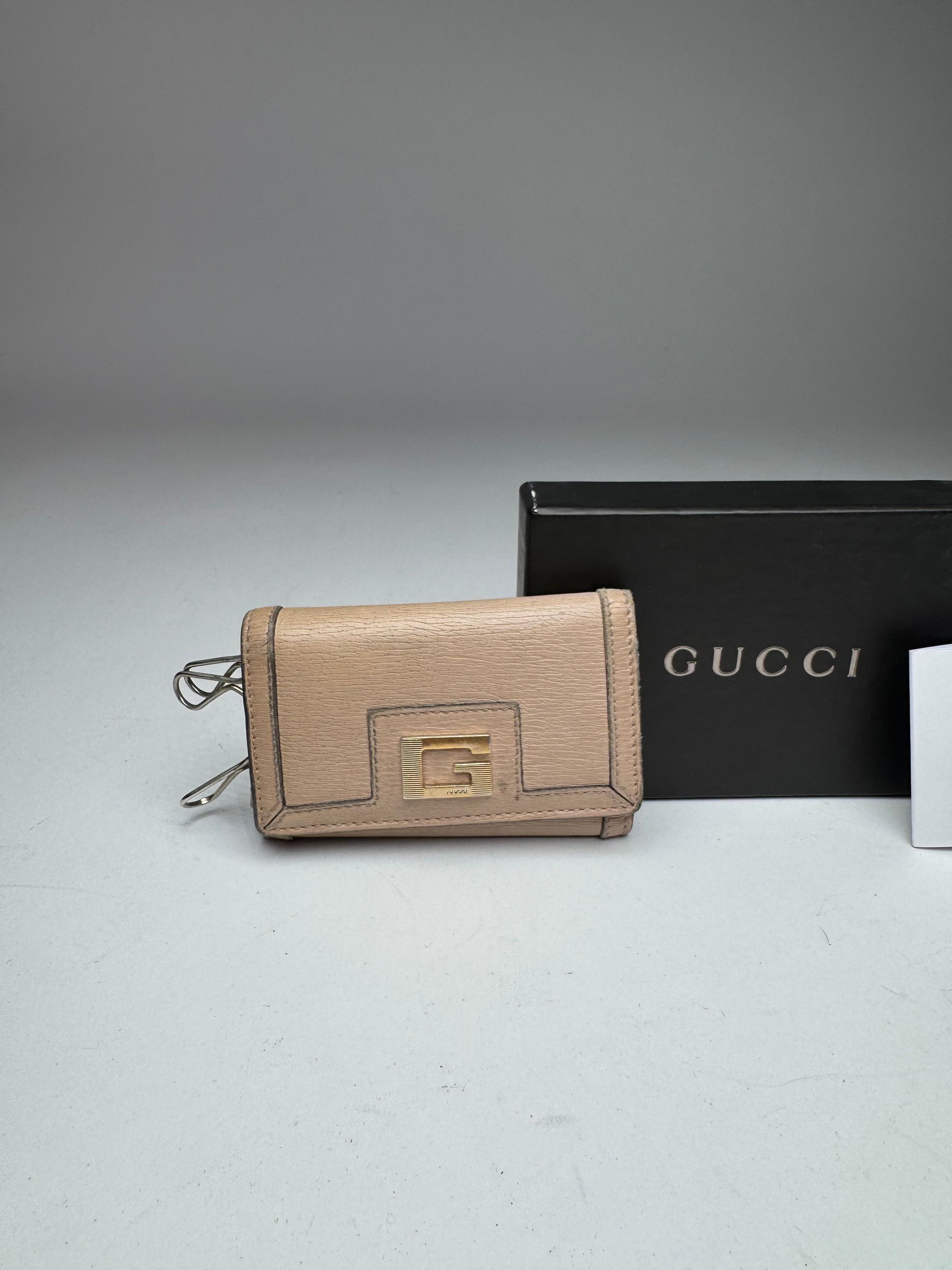 Gucci Vintage Leather Key Holder Rose / beige Size ONE SIZE - 11 Thumbnail