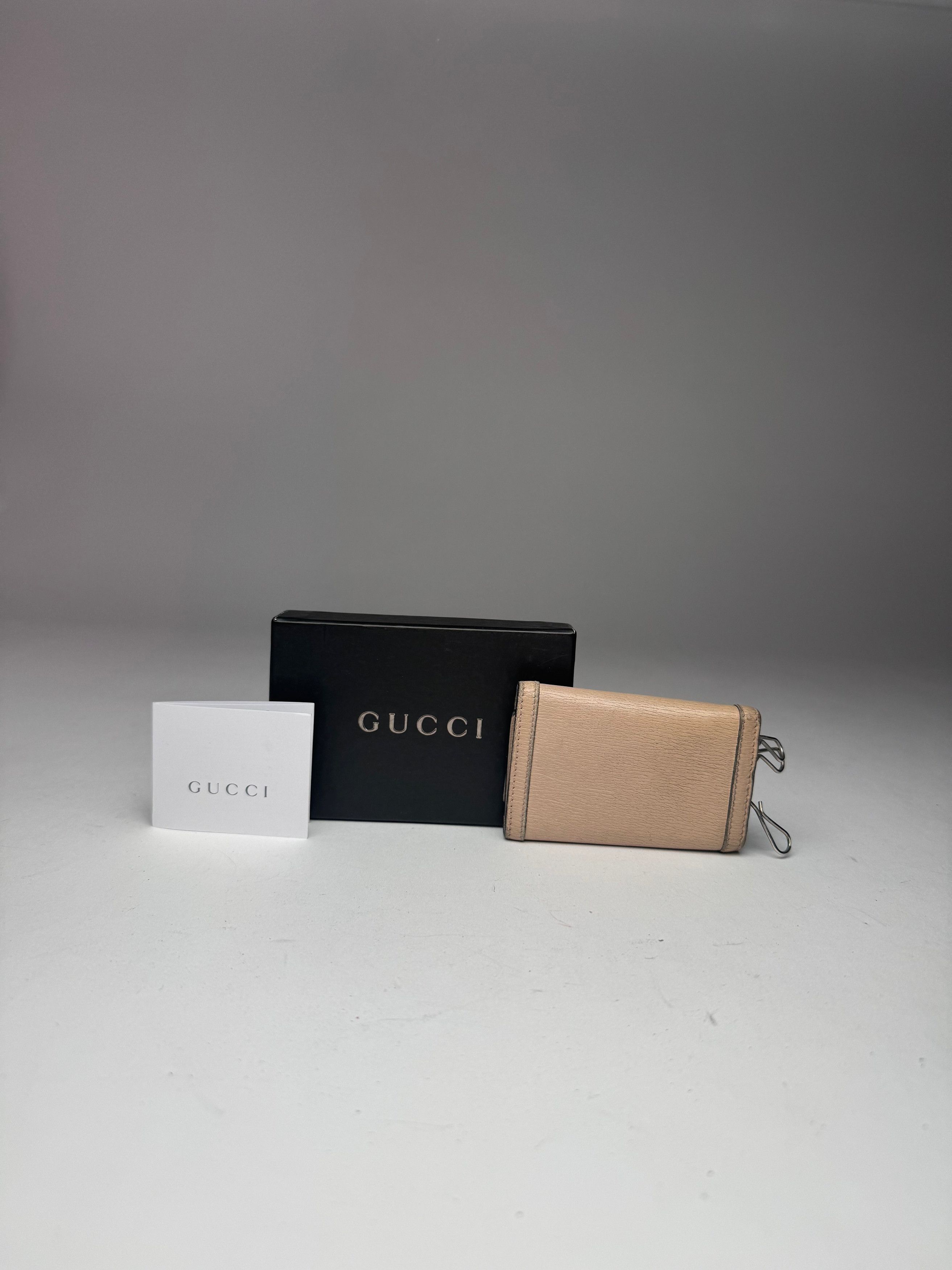 Gucci Vintage Leather Key Holder Rose / beige Size ONE SIZE - 12 Thumbnail