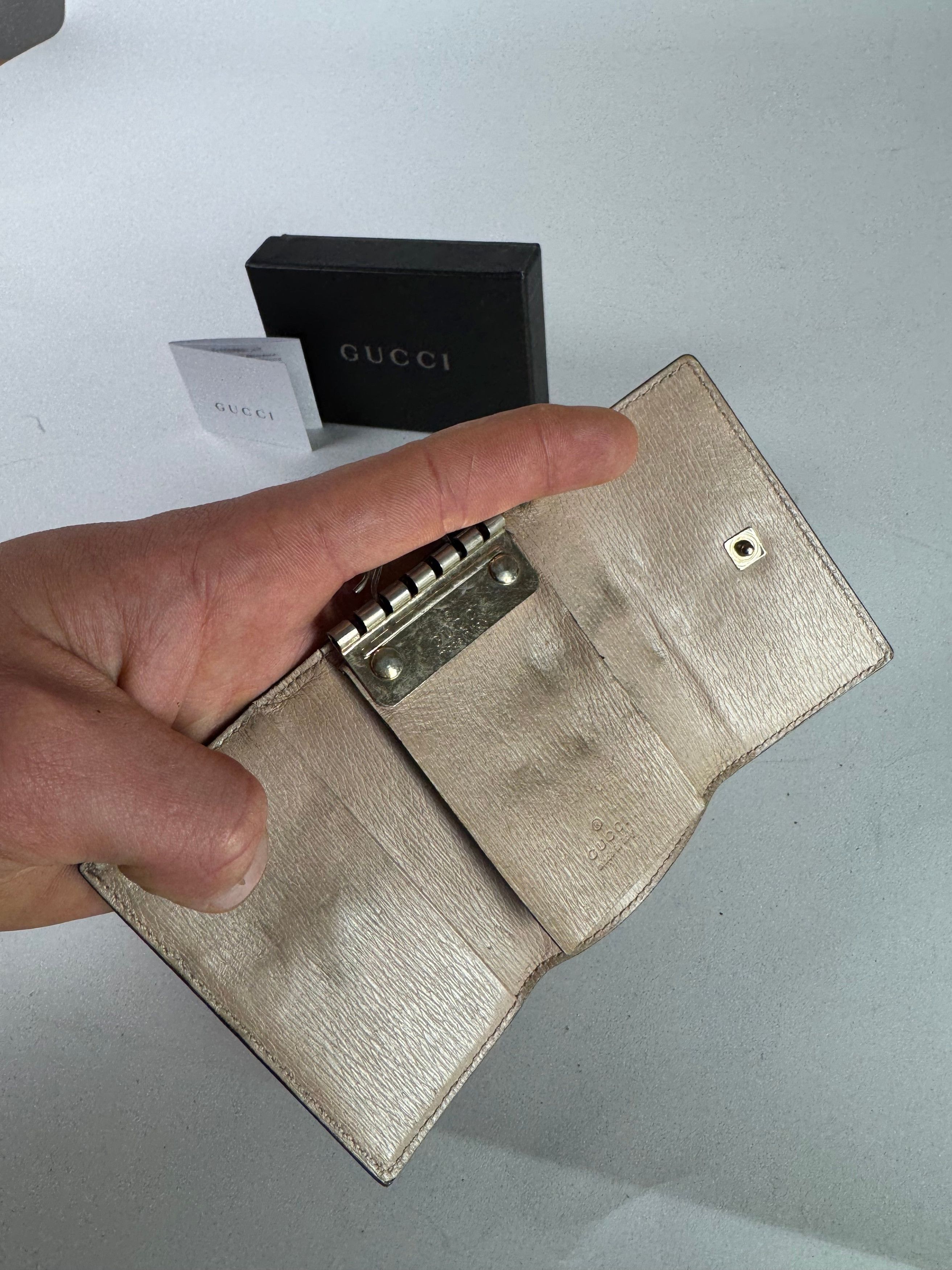 Gucci Vintage Leather Key Holder Rose / beige Size ONE SIZE - 4 Thumbnail