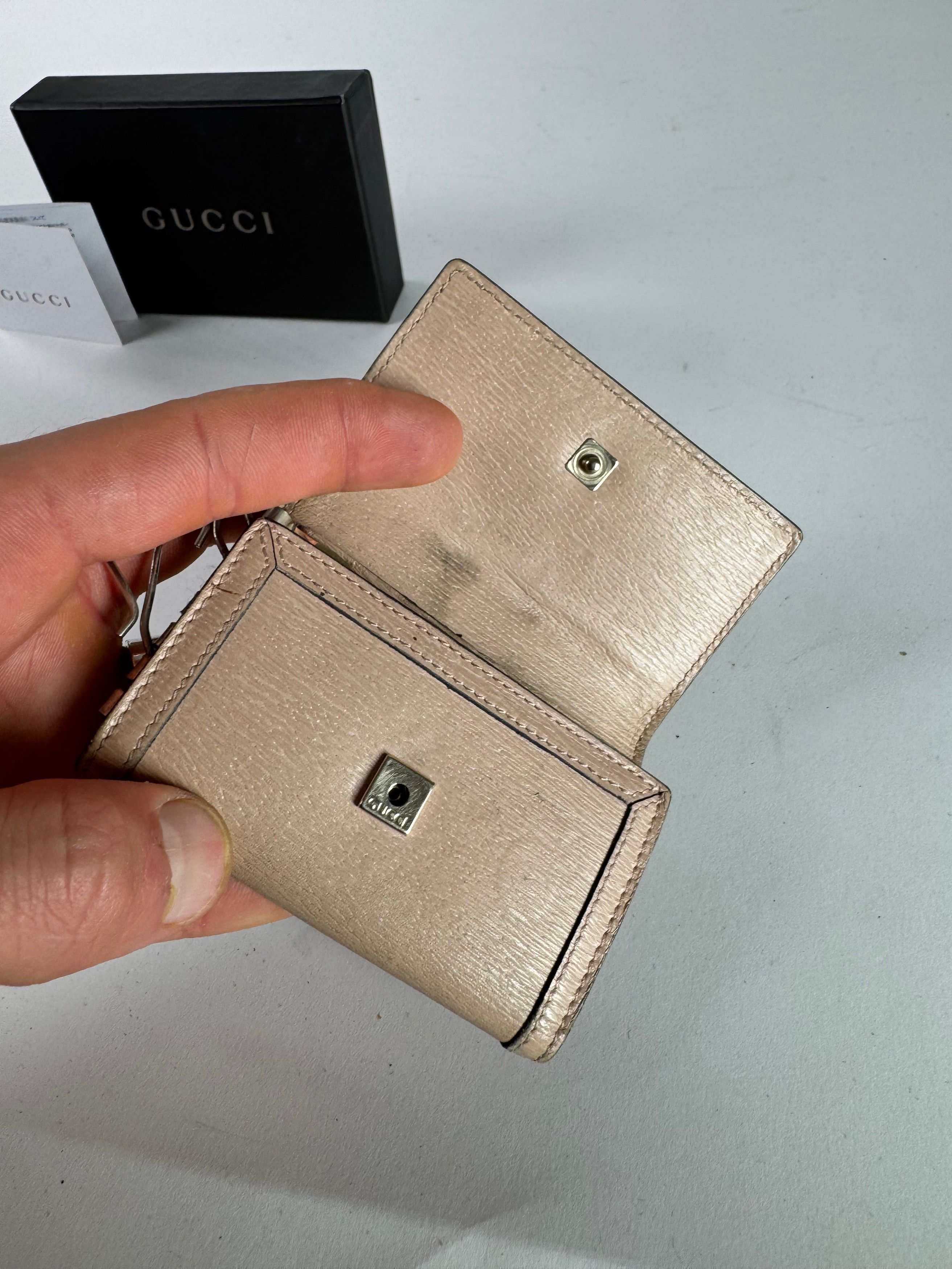 Gucci Vintage Leather Key Holder Rose / beige Size ONE SIZE - 3 Thumbnail