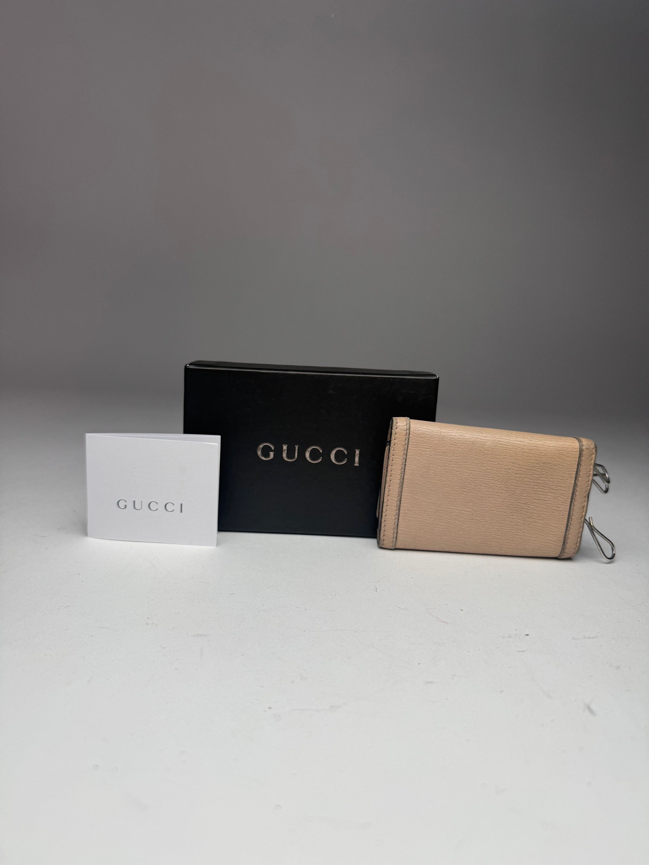 Gucci Vintage Leather Key Holder Rose / beige Size ONE SIZE - 2 Thumbnail
