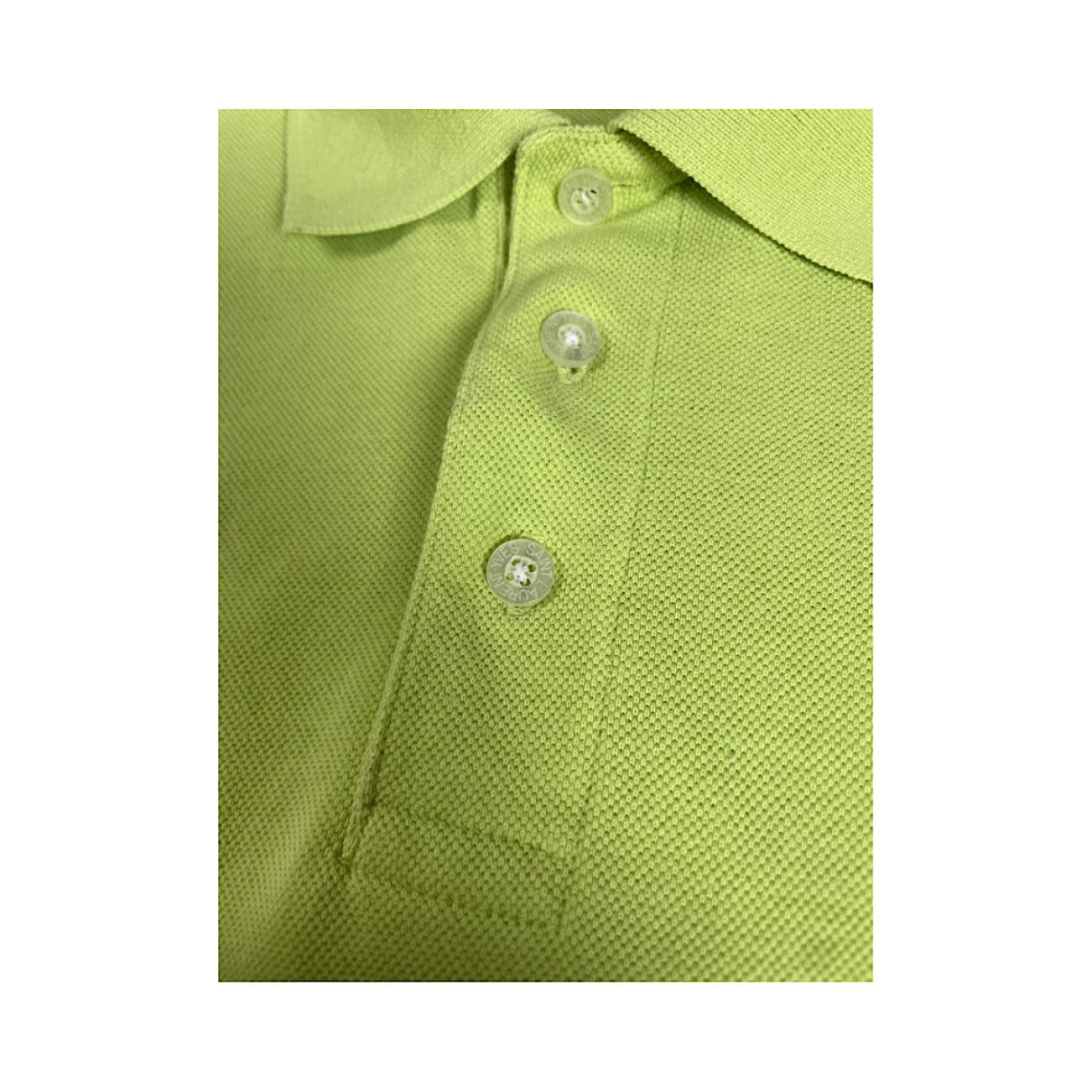 Yves Saint Laurent Green Cotton Polo Shirt Size XXL / US 16-18 / IT 52-54 - 5 Thumbnail