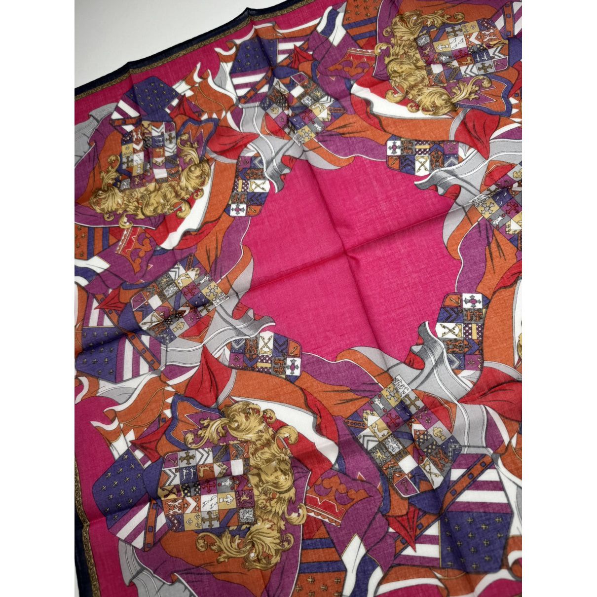 Celine Red Silk Scarf Size ONE SIZE - 3 Thumbnail